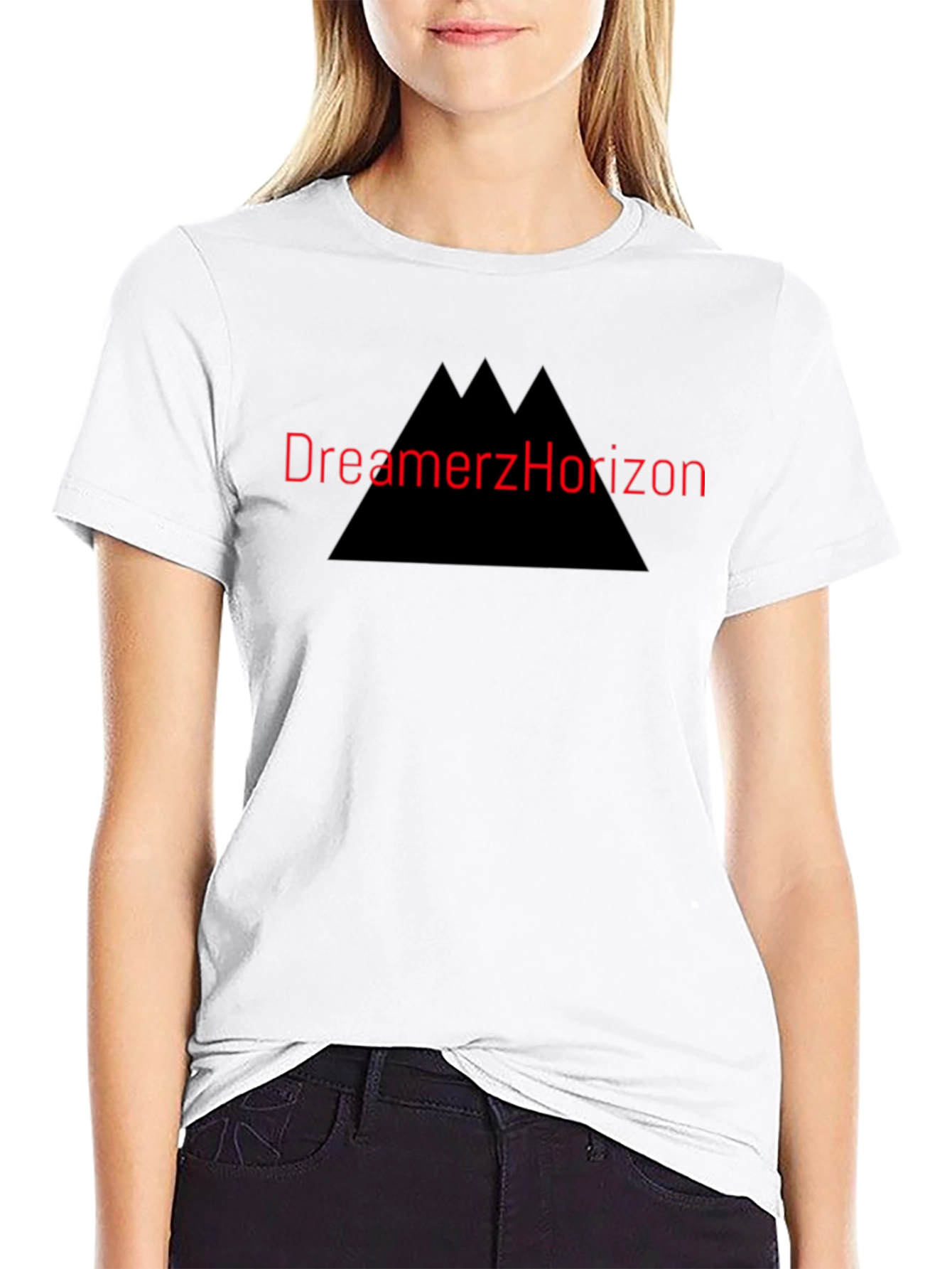 Black Dreamerz Horizon Graphic T-Shirt - Black Cotton Tee view 9