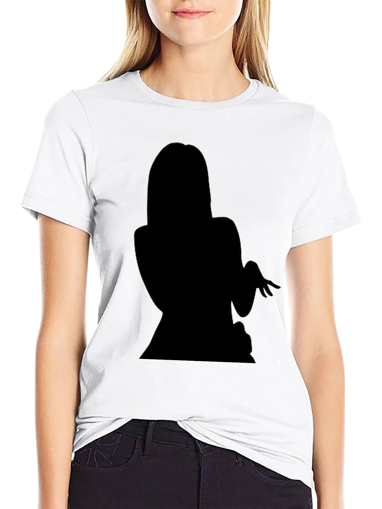 Black Black Silhouette Graphic Tee - Modern Fit view 9