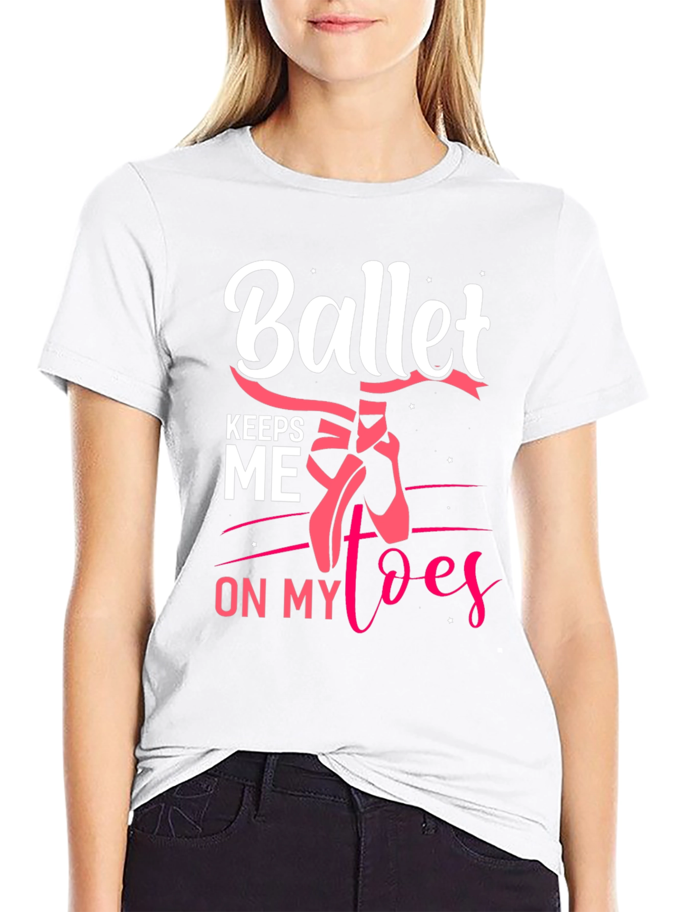 Black Ballet Keeps Me on My Toes Graphic Tee view 9