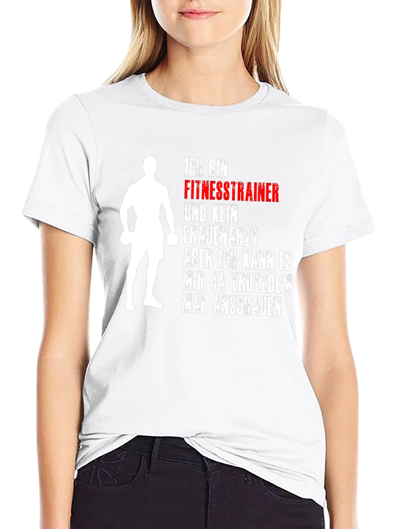 Black Fitness Trainer Graphic Tee - Funny Gym Workout Shirt view 9