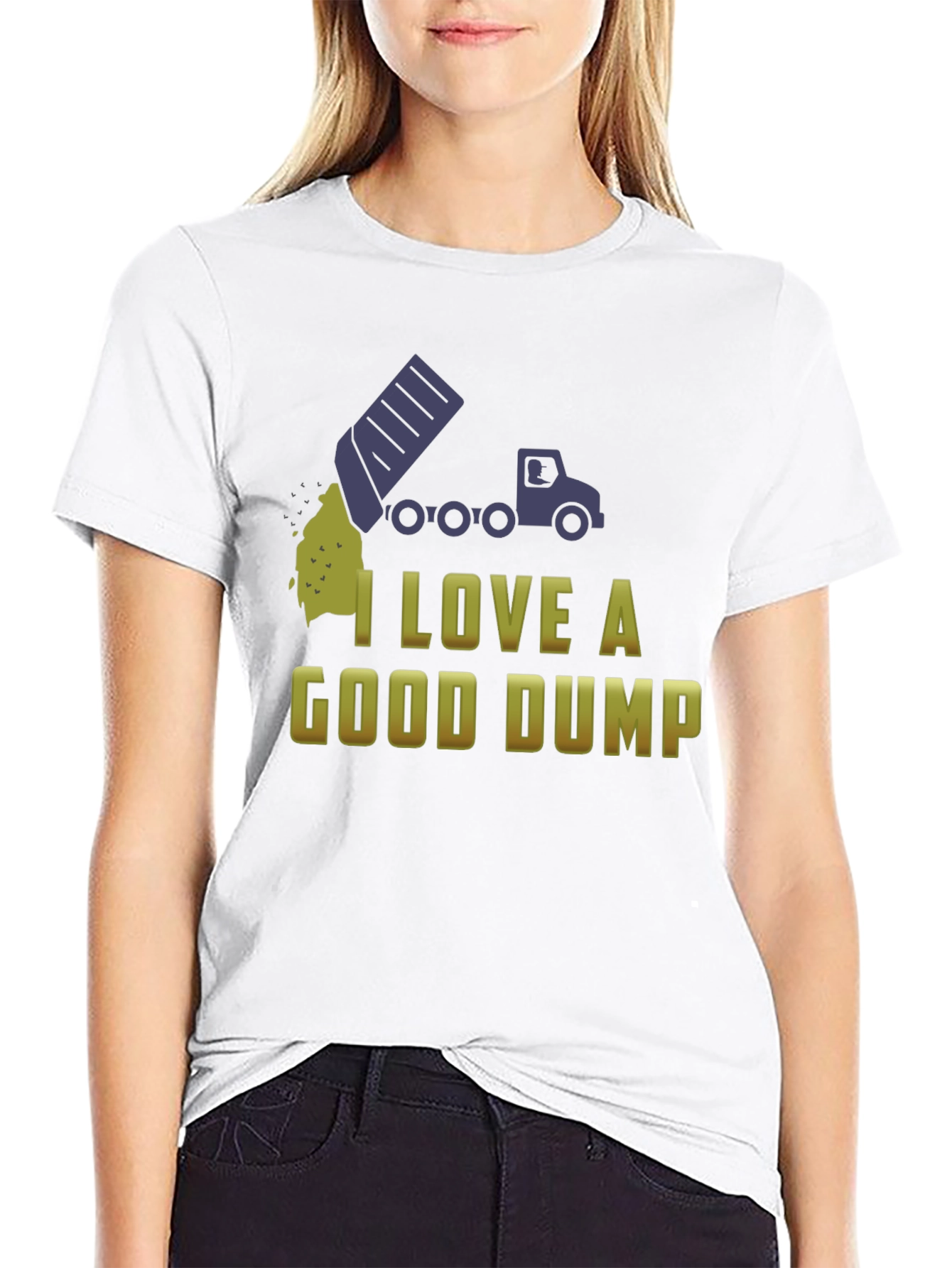 Black I Love a Good Dump Truck T-Shirt - Fun Novelty Tee view 9