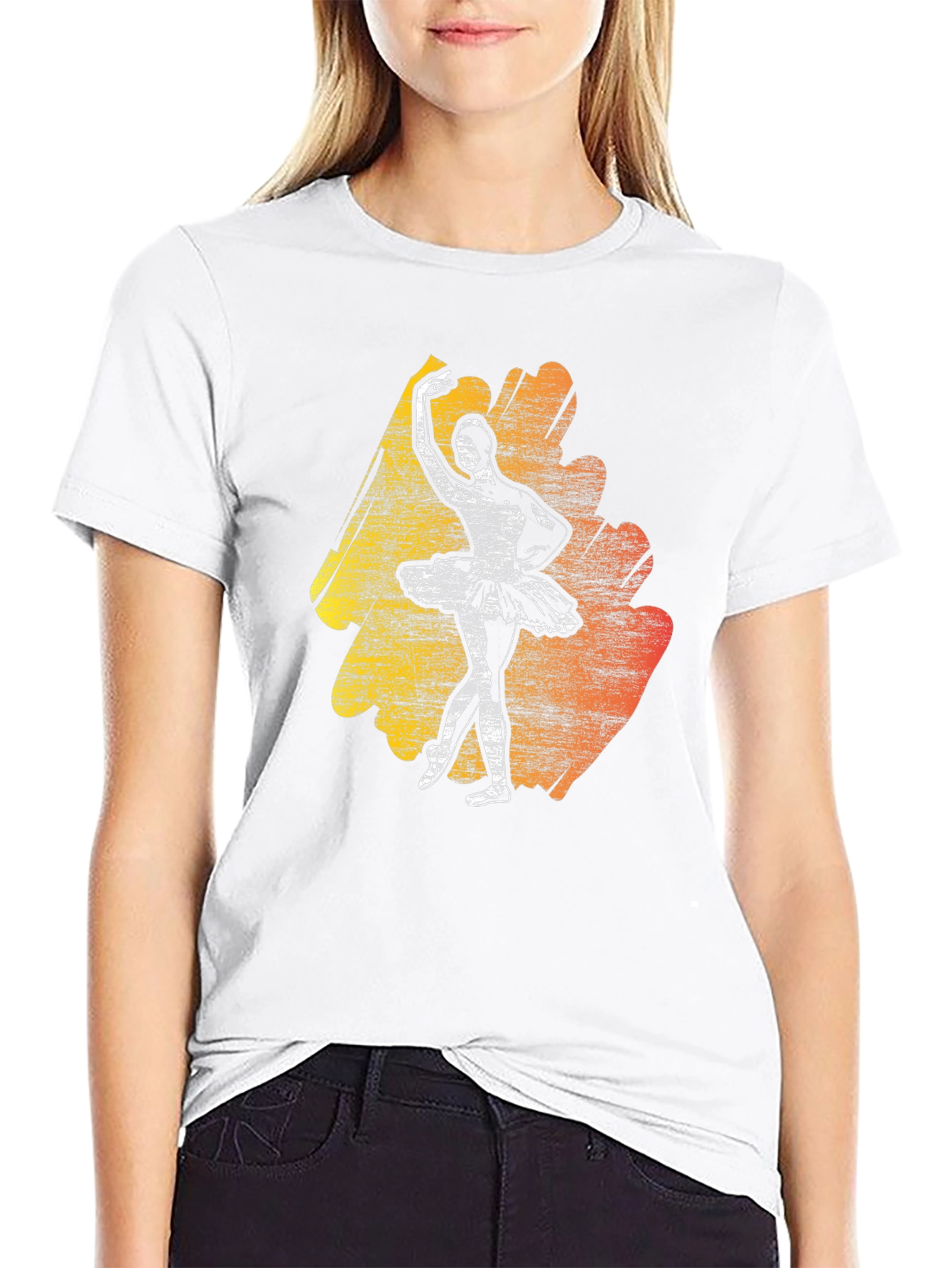 Black Ballerina Graphic Tee - Stylish Dance T-Shirt view 9