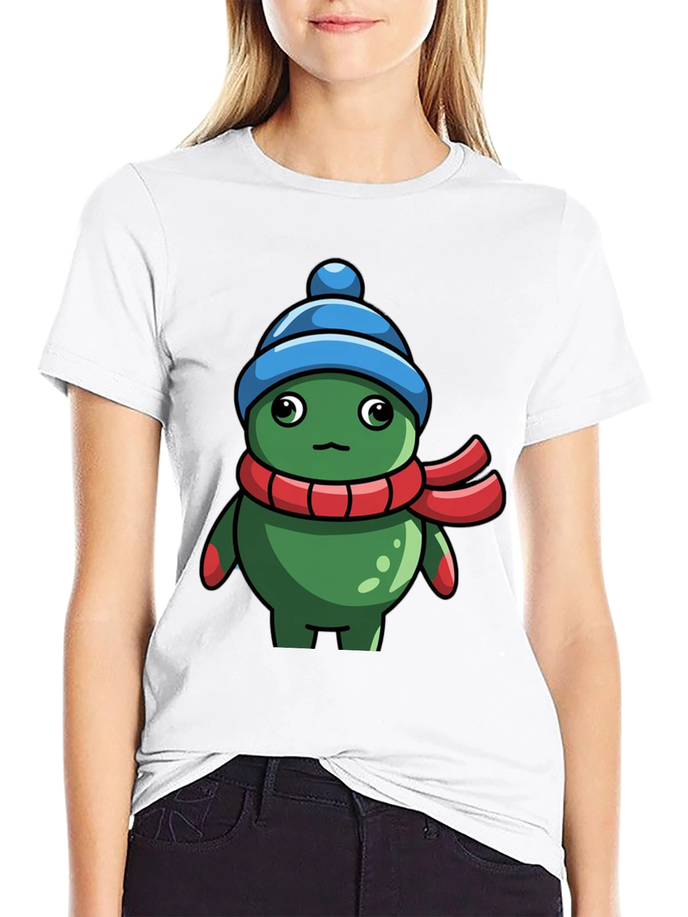 Black Cartoon Character T-Shirt view 9