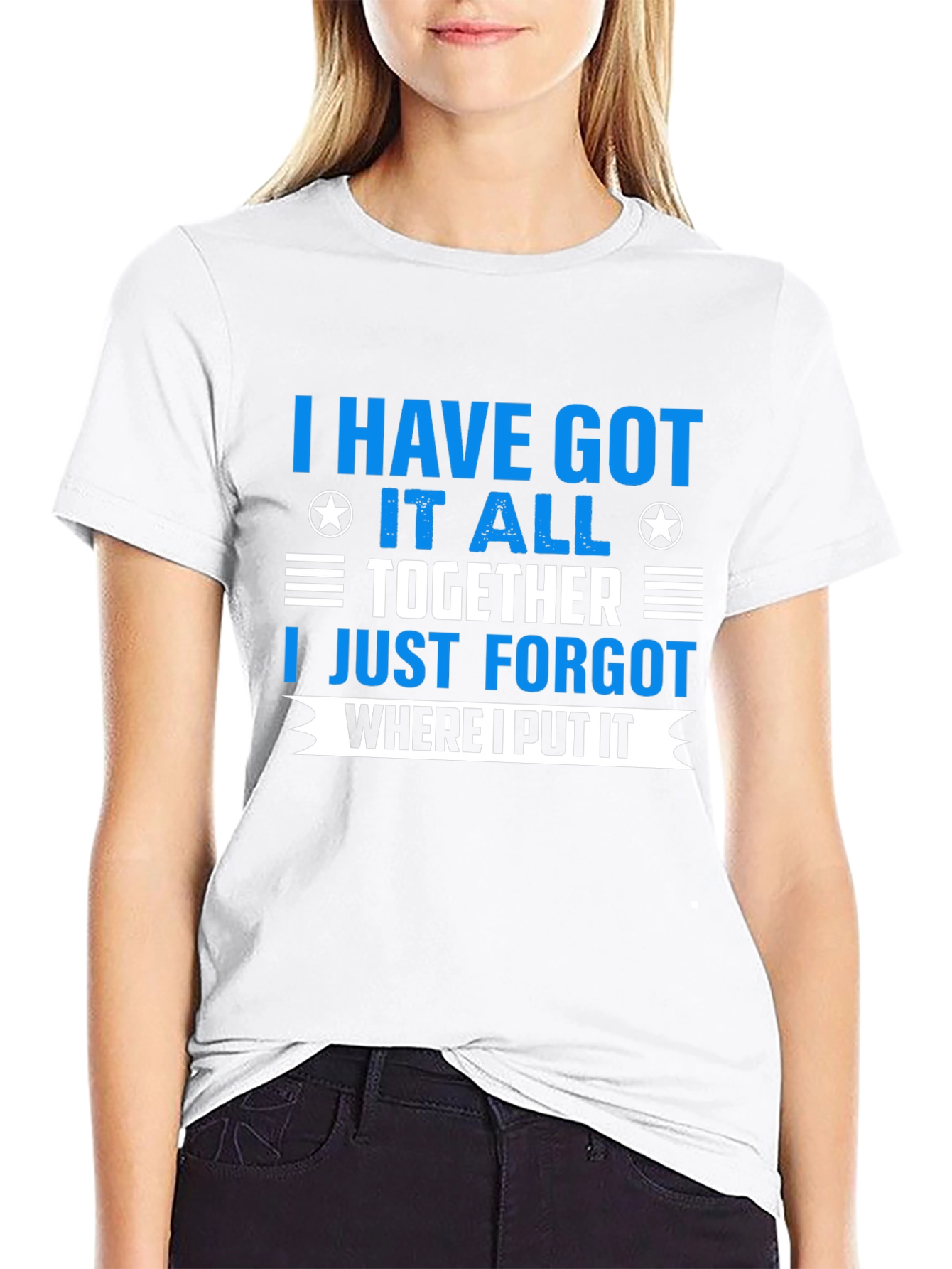 Black I Have Got It All Together T-Shirt view 9