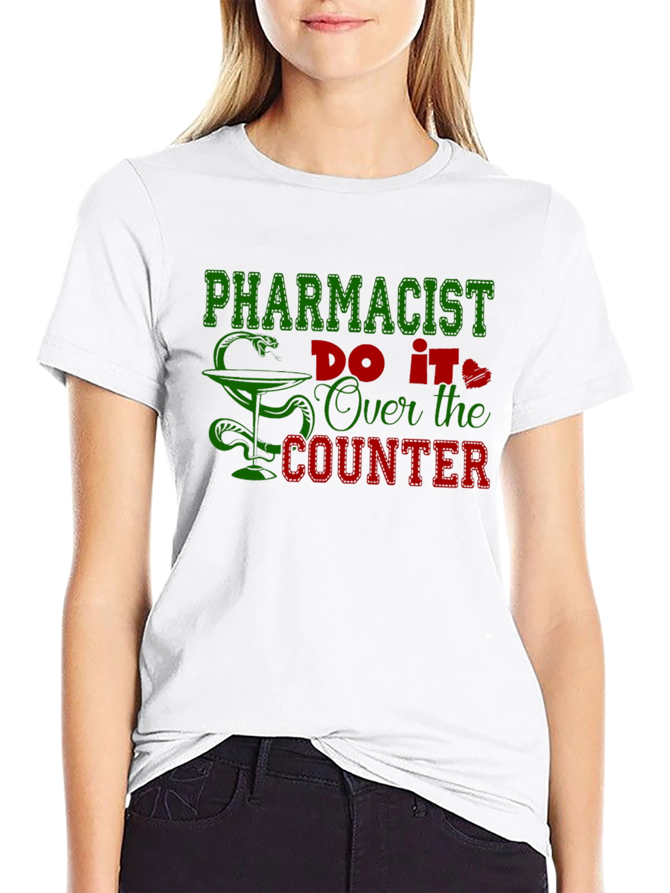 Black Pharmacist Over the Counter Black T-Shirt view 9
