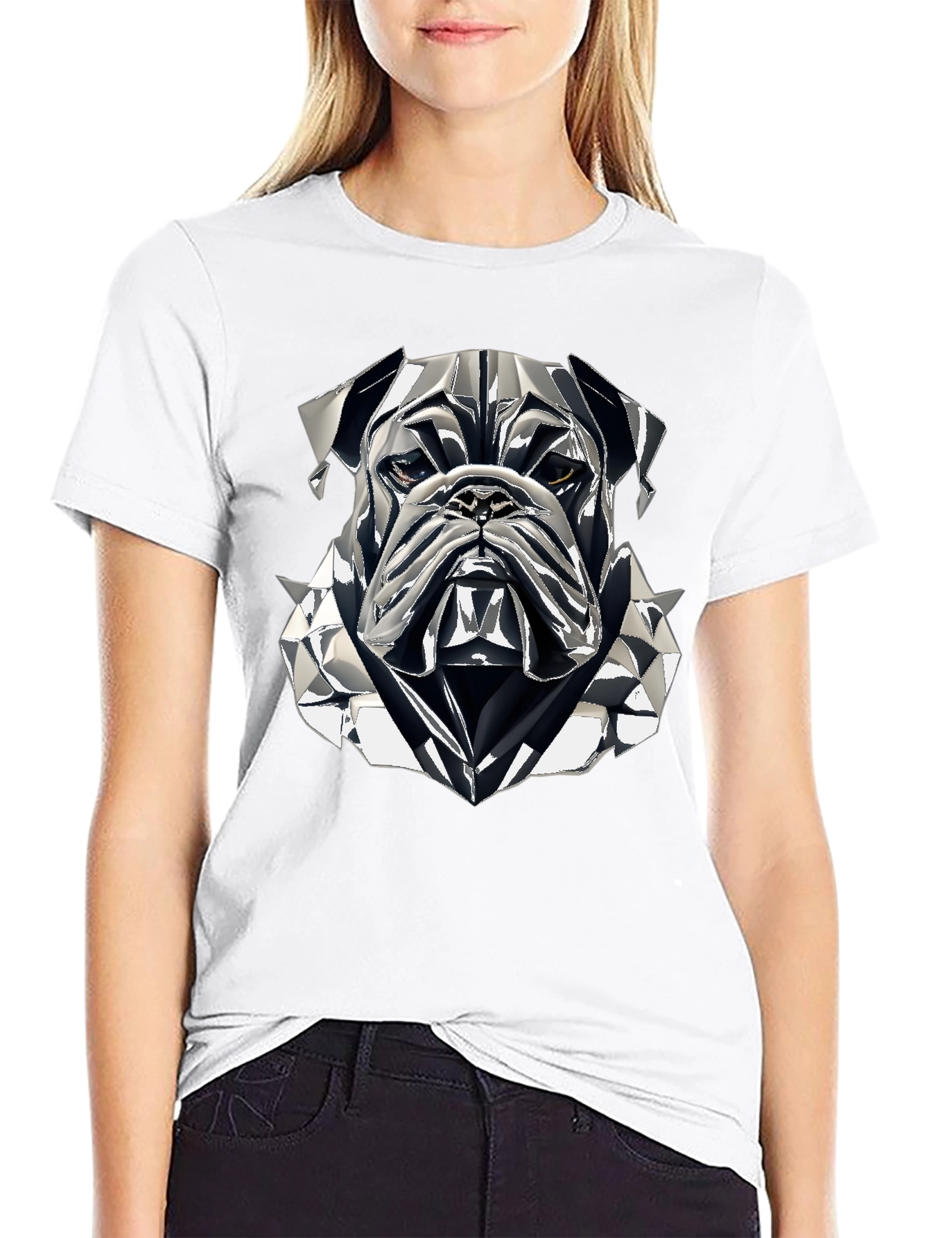 Black Bulldog Graphic Tee - Cool Streetwear Style view 9