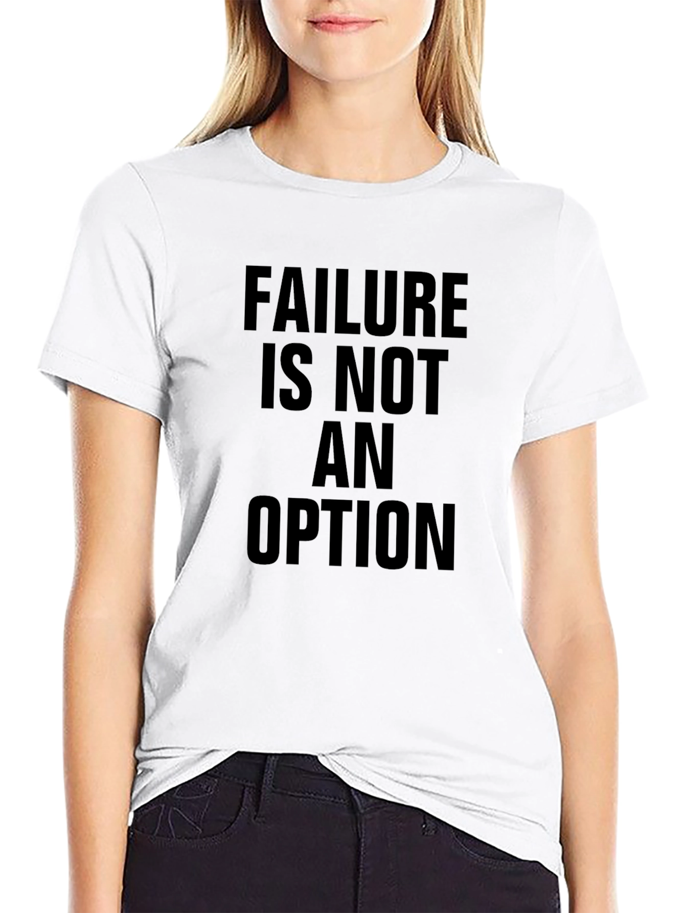 Black Failure is Not an Option Graphic T-Shirt view 9