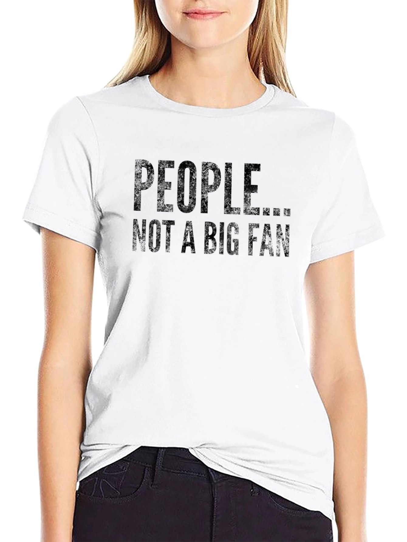 Black People Not A Big Fan Black Graphic T-Shirt view 9