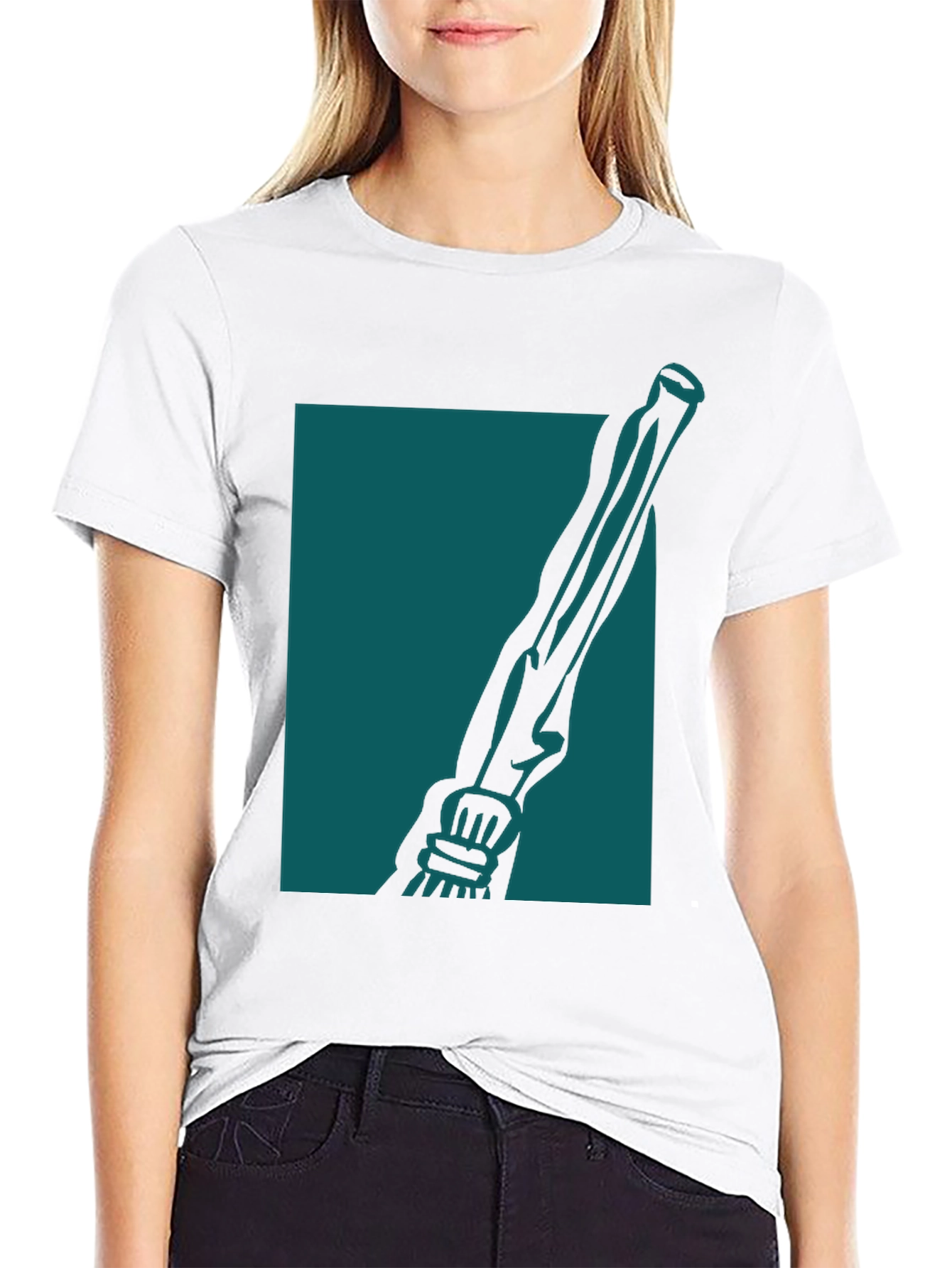 Black Unique Graphic Tee view 9