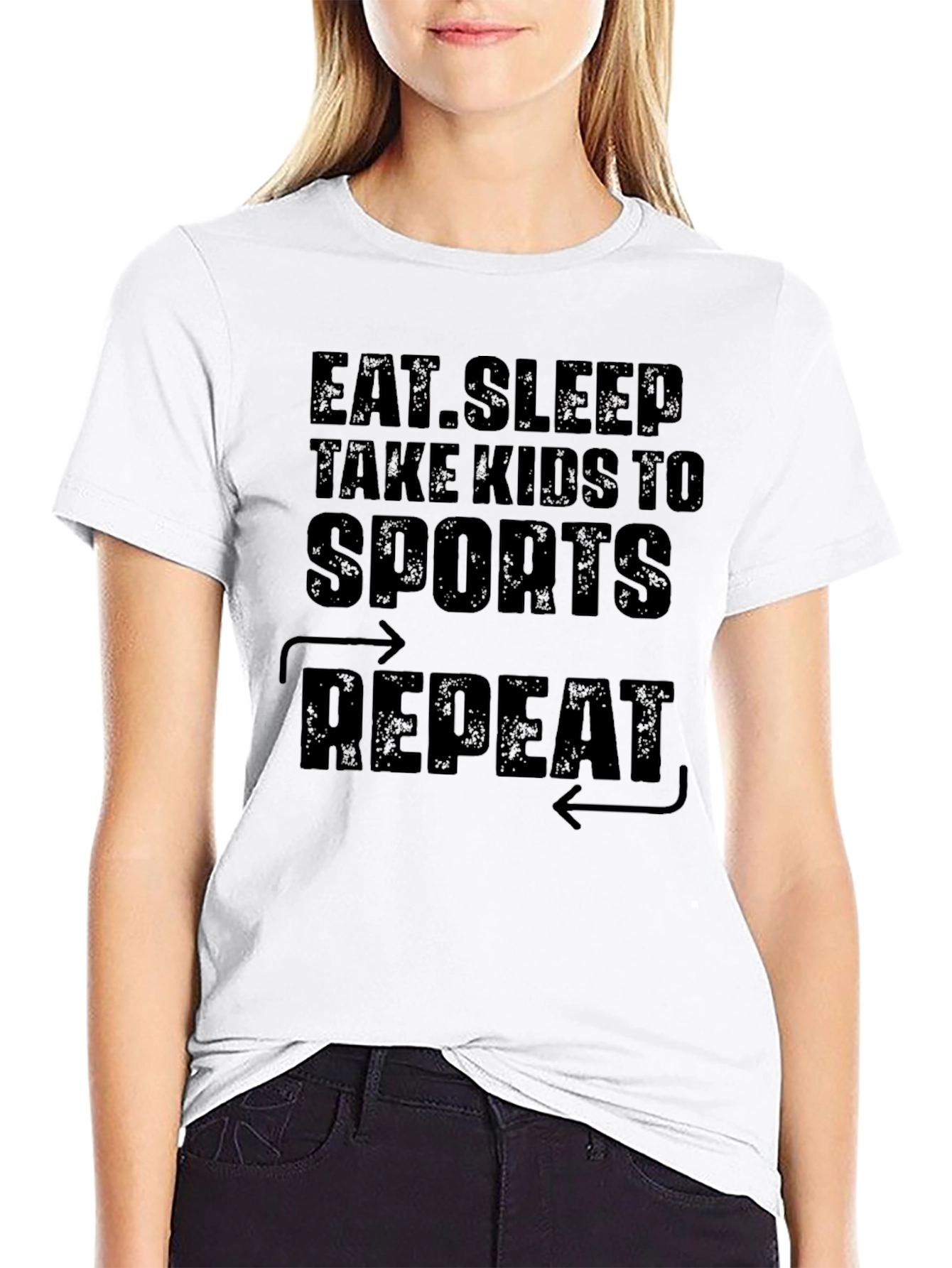 Eat Sleep Sports Repeat Graphic Tee - 9