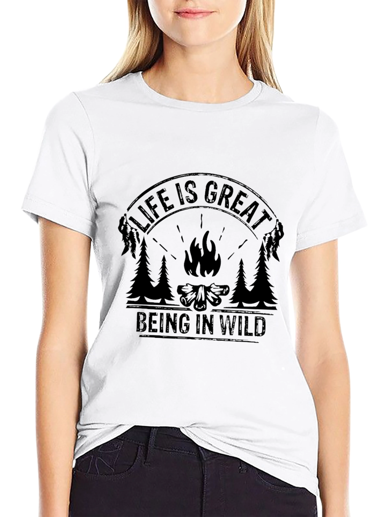 Black Life is Great Graphic Tee - Adventure Awaits! view 9