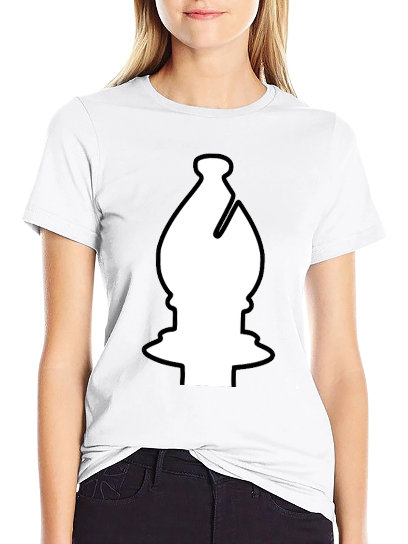 Black Chess Bishop Graphic T-Shirt - Black view 9