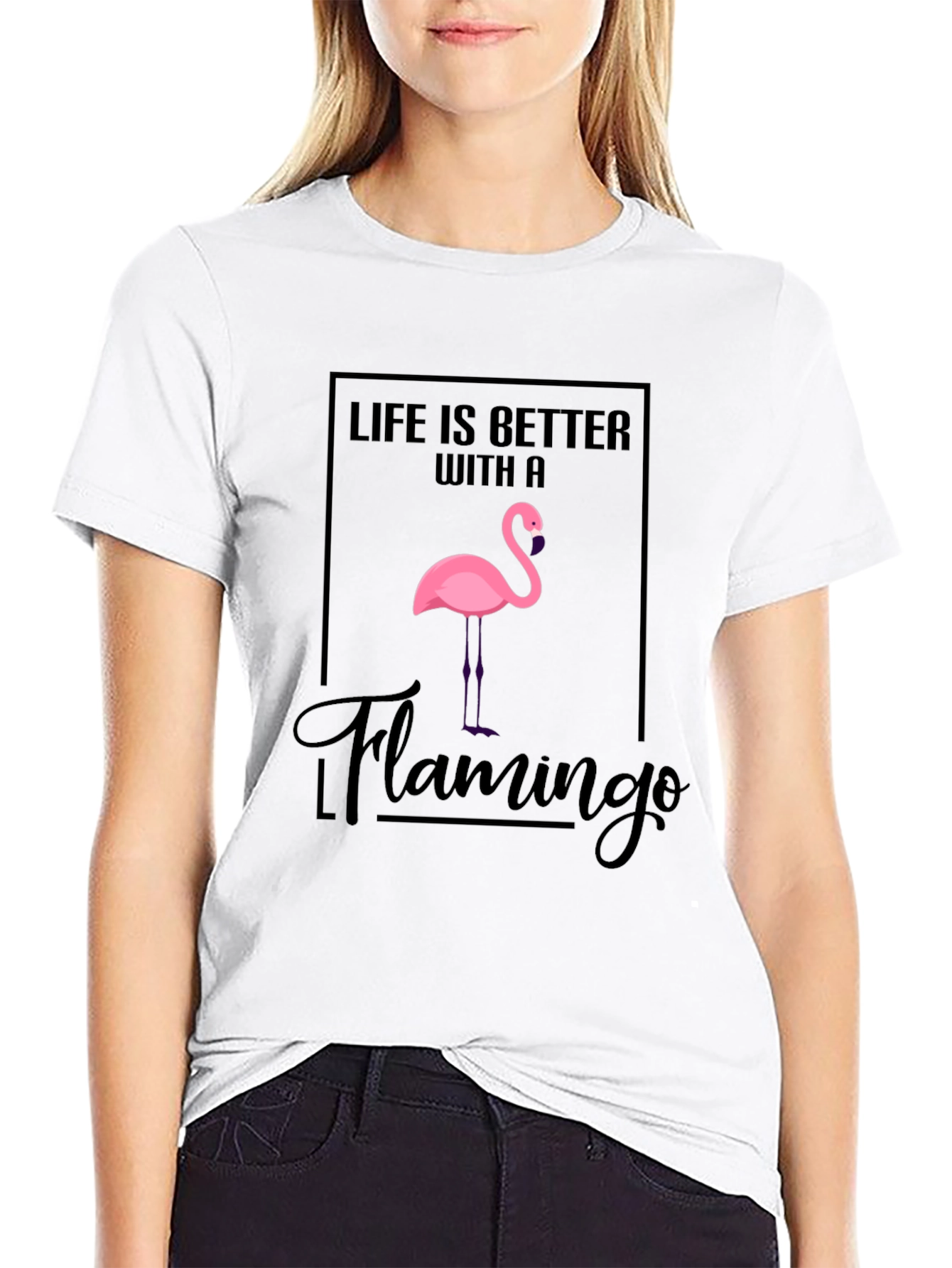 Black Life is Better with a Flamingo T-Shirt view 9