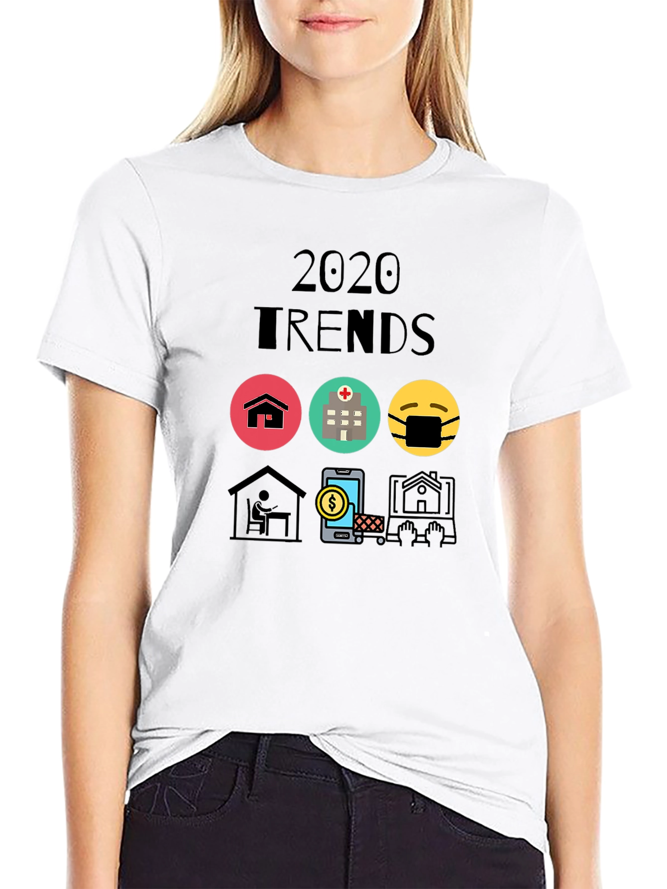 Black 2020 Trends Graphic Tee - Trendy and Unique view 9
