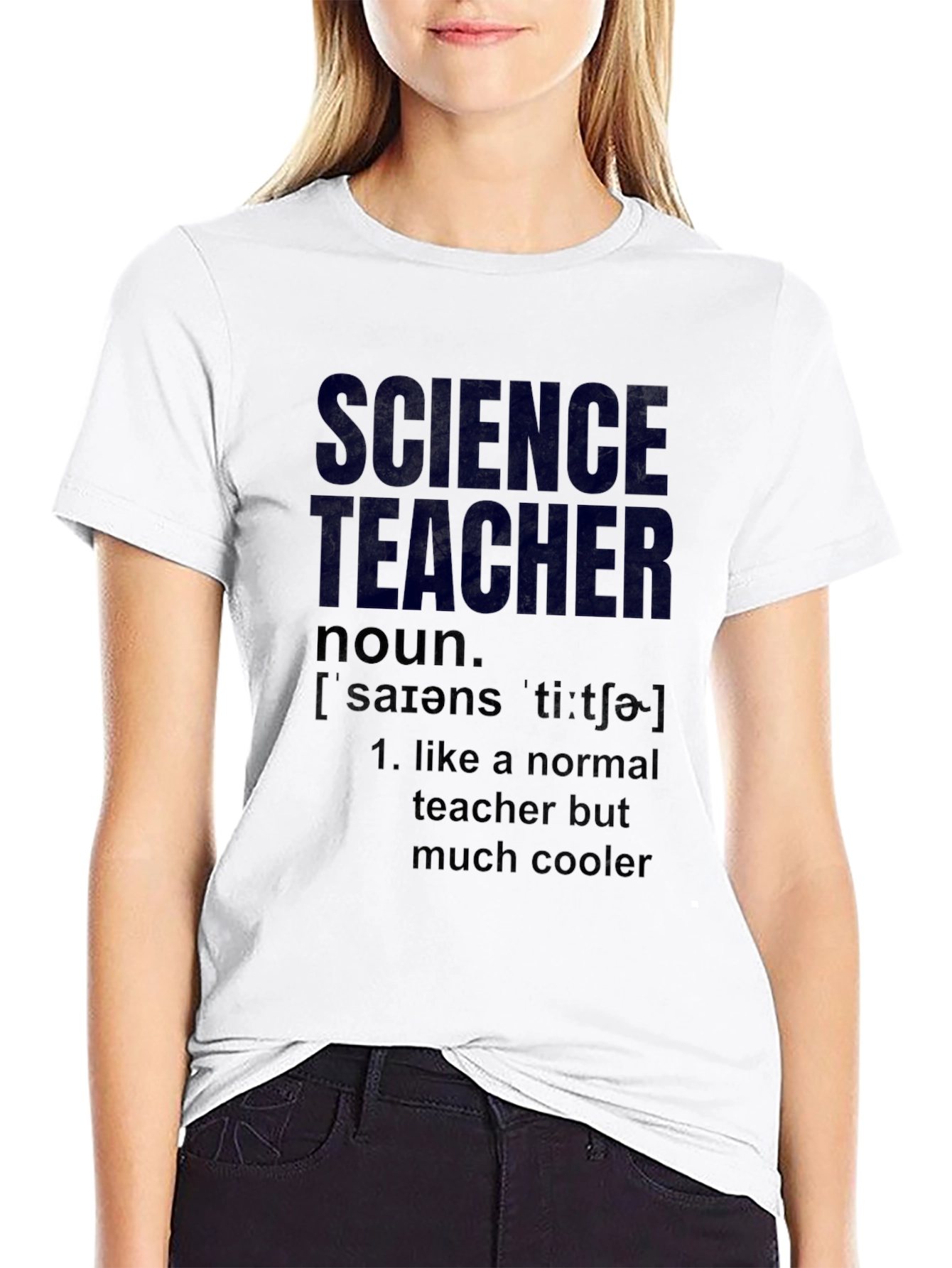 Black Science Teacher Definition T-Shirt - Cool Teacher Gift view 9