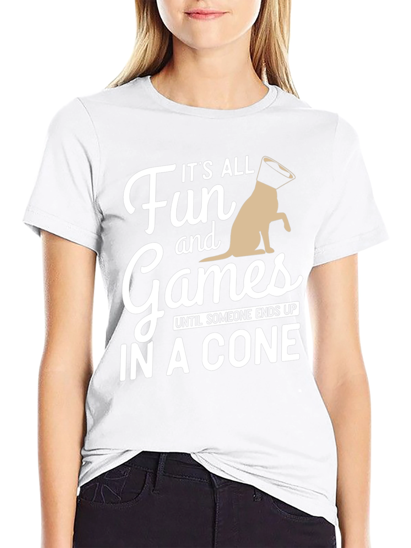 Black It's All Fun and Games T-Shirt view 9