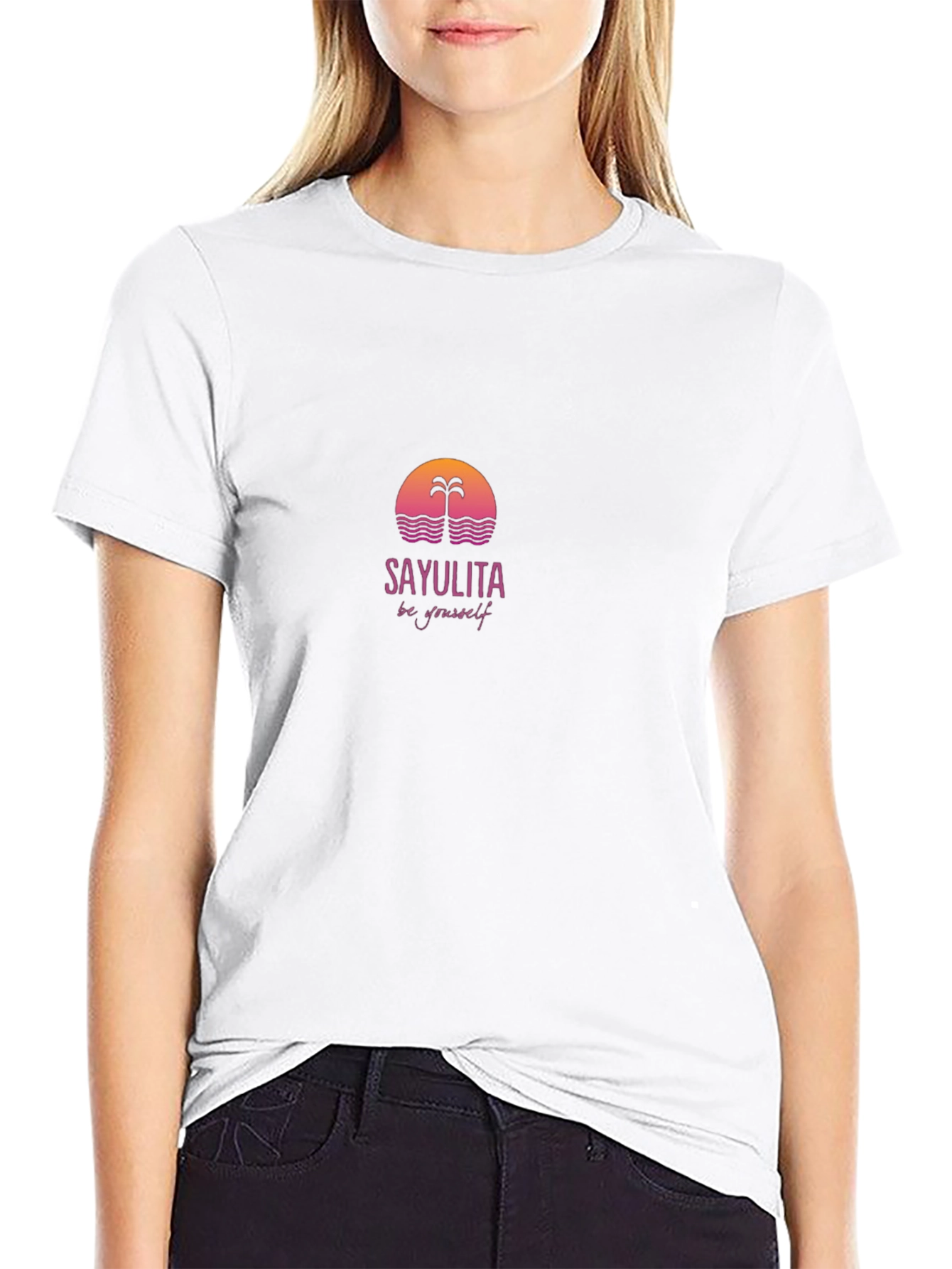 Black Sayulita Sunset Graphic Tee view 9