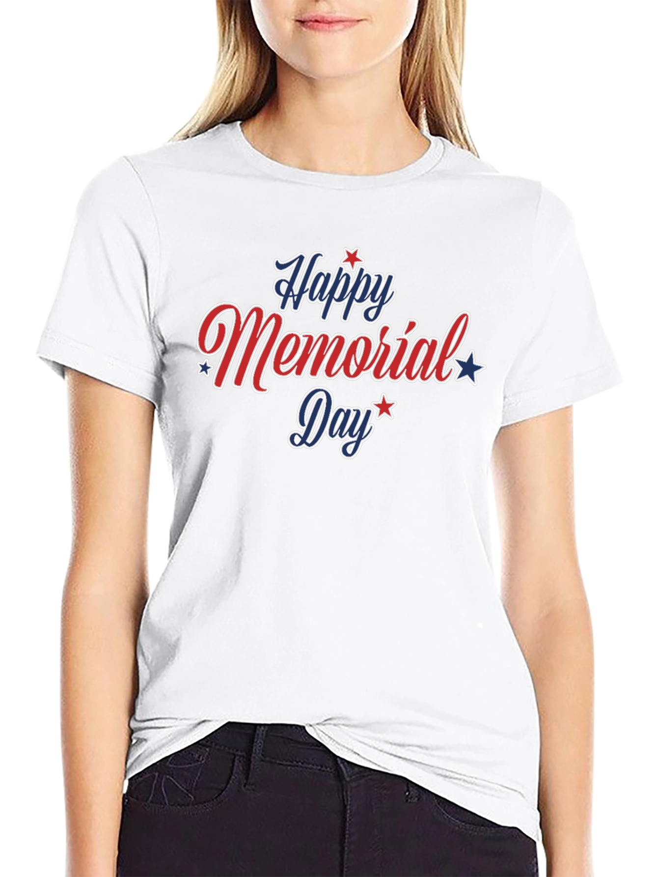 Black Happy Memorial Day Patriotic T-Shirt view 9