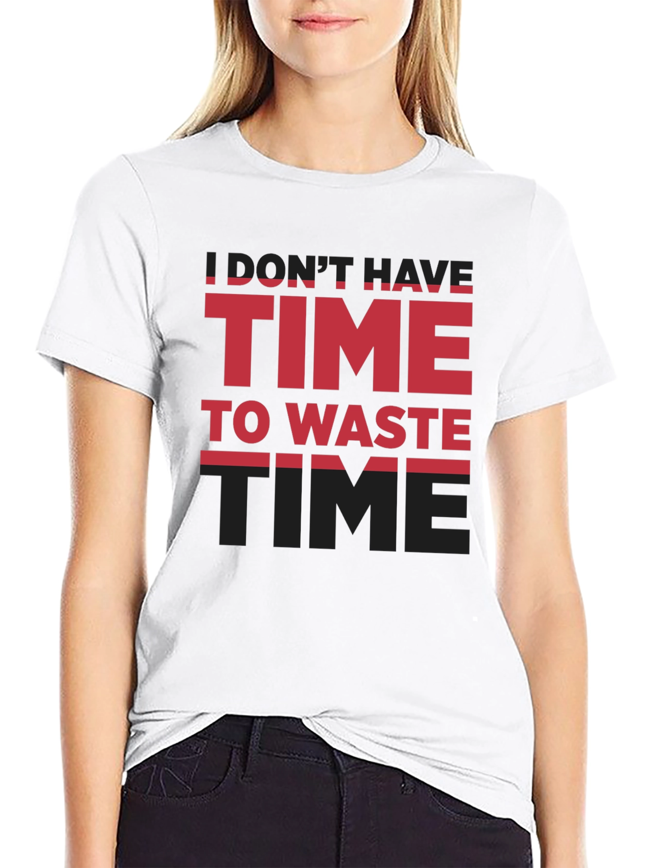 Black Time T-Shirt - Don't Have Time To Waste view 9