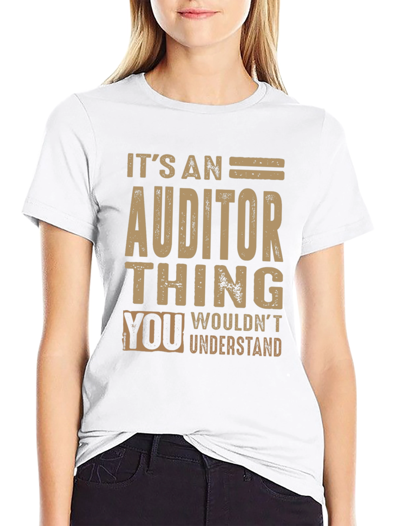 Black Auditor Thing T-Shirt Funny Accountant Tee view 9