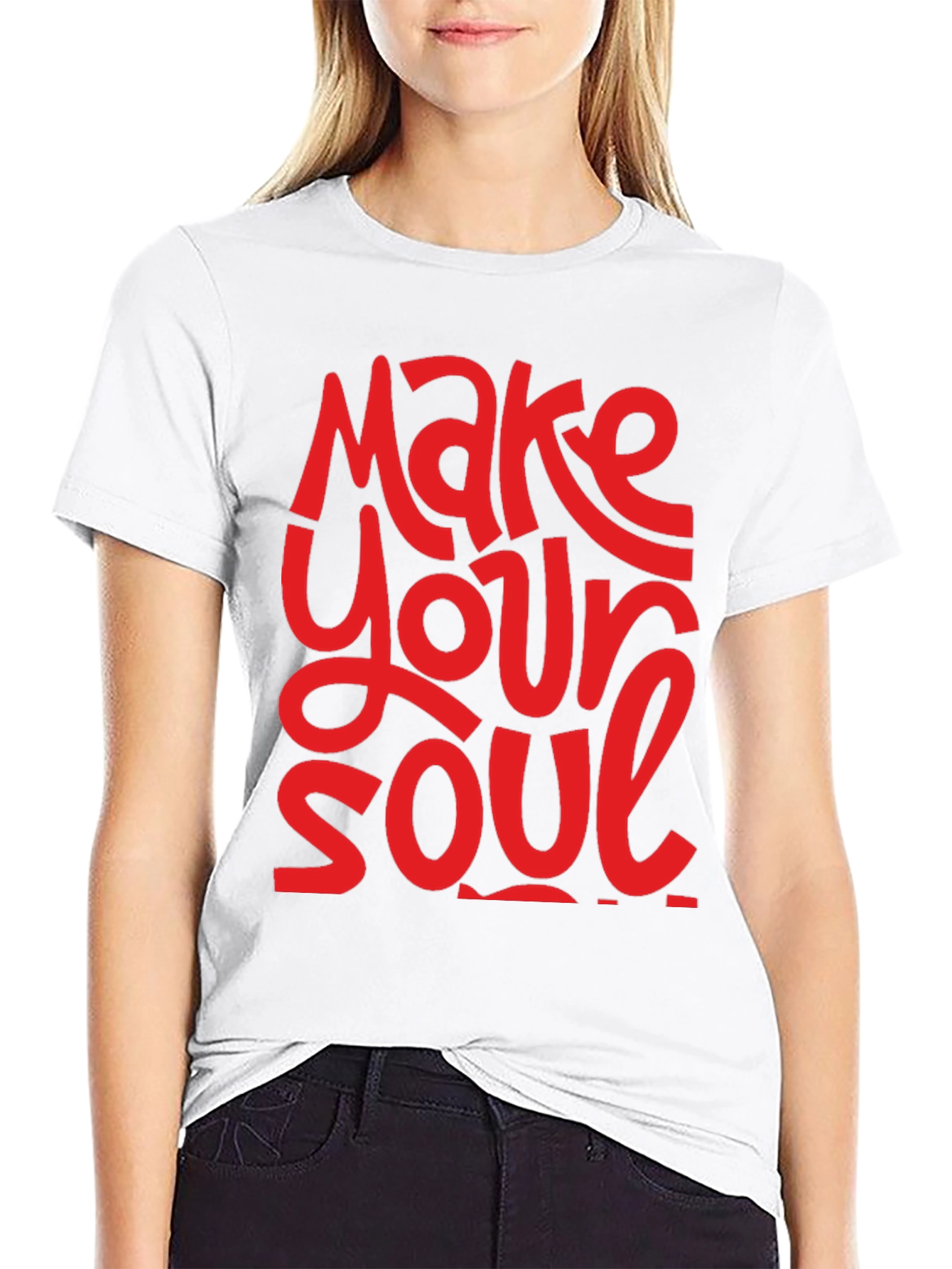 Black Make Your Soul Shine Graphic T-Shirt view 9