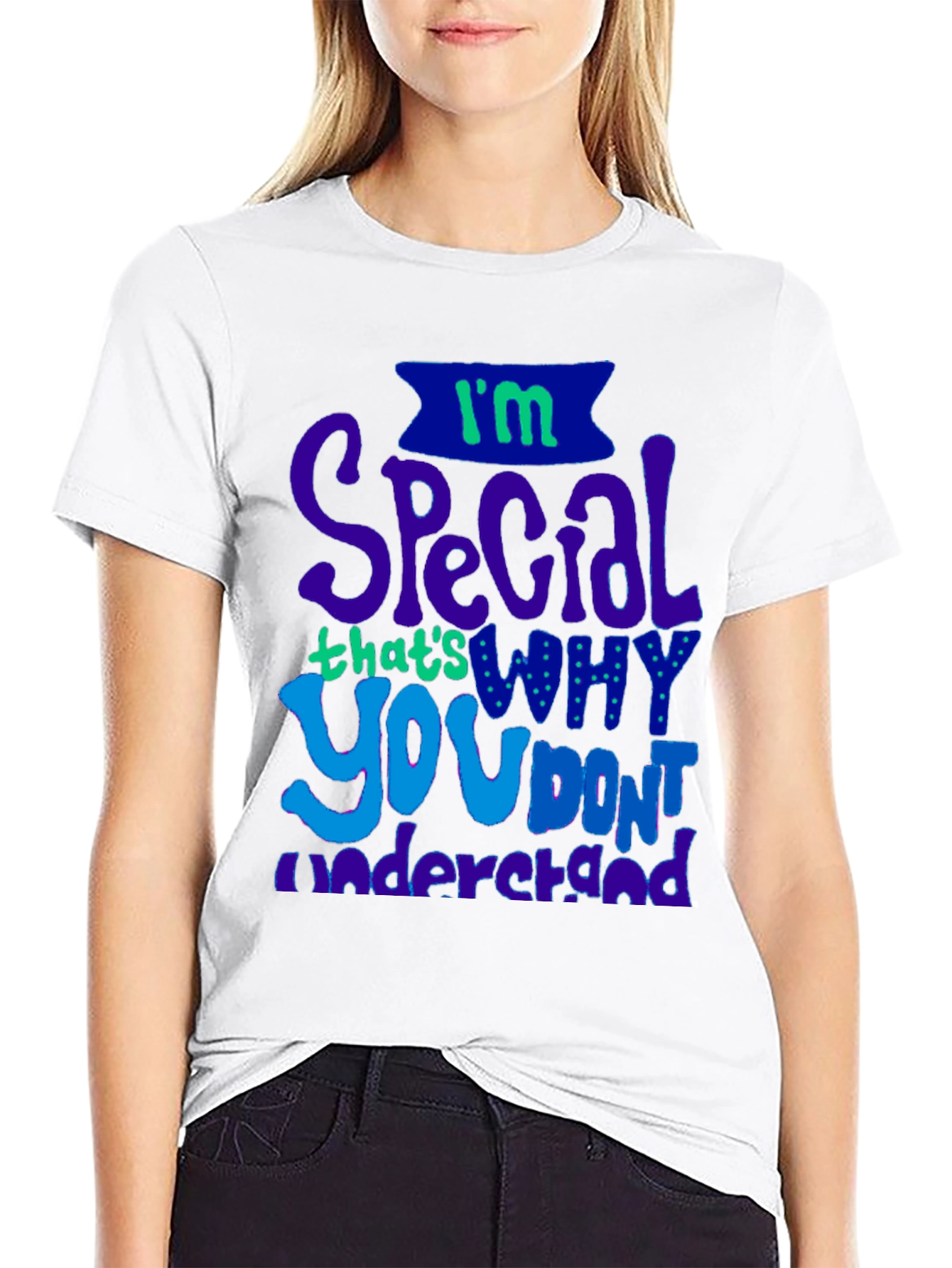 Black I'm Special T-Shirt view 9
