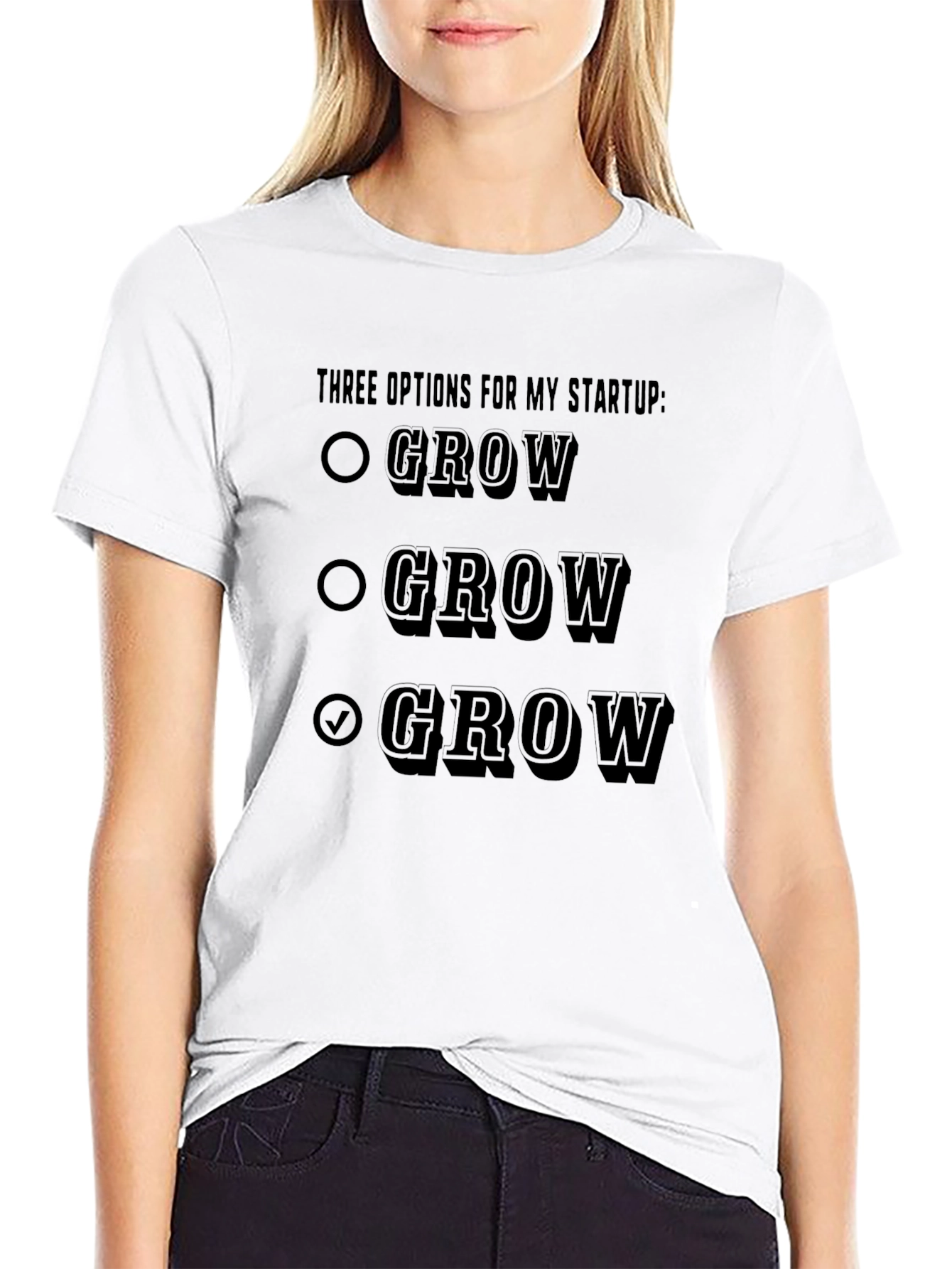 Black Grow Startup T-Shirt - Funny Entrepreneur Tee view 9