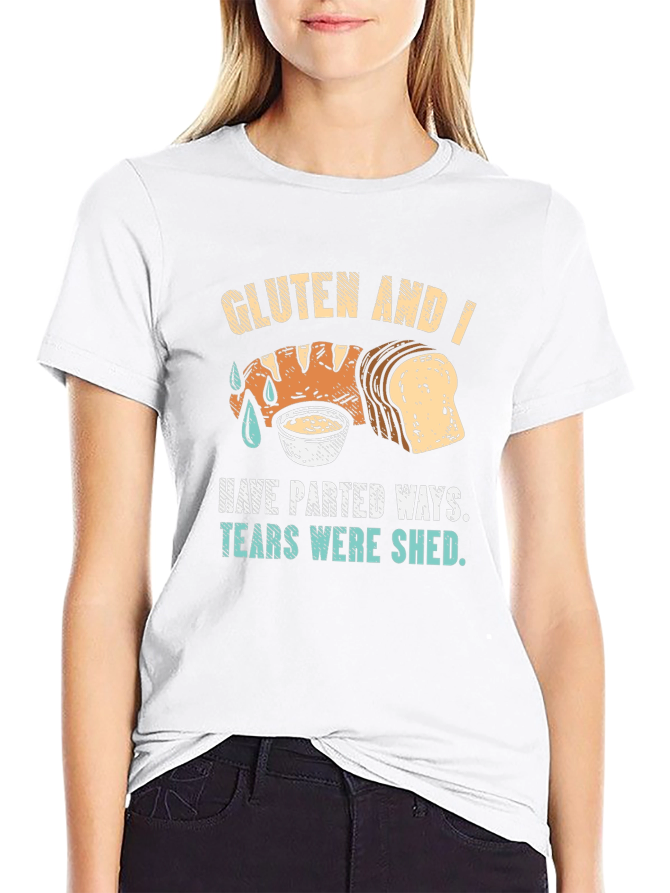 Gluten-Free Humor Tee: Parted Ways, Tears Shed! - 9