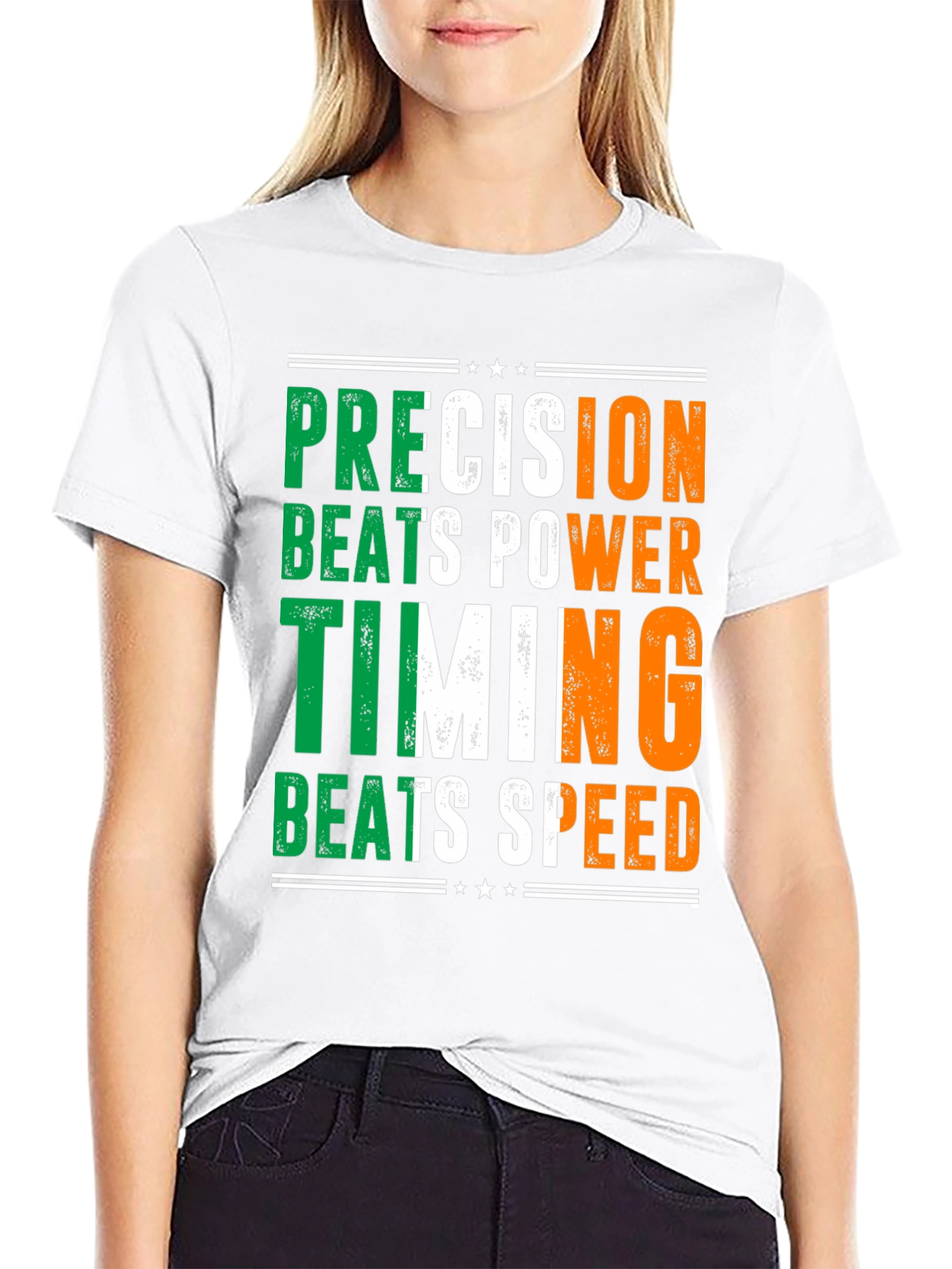 Black Precision Beats Power Timing Shirt view 9