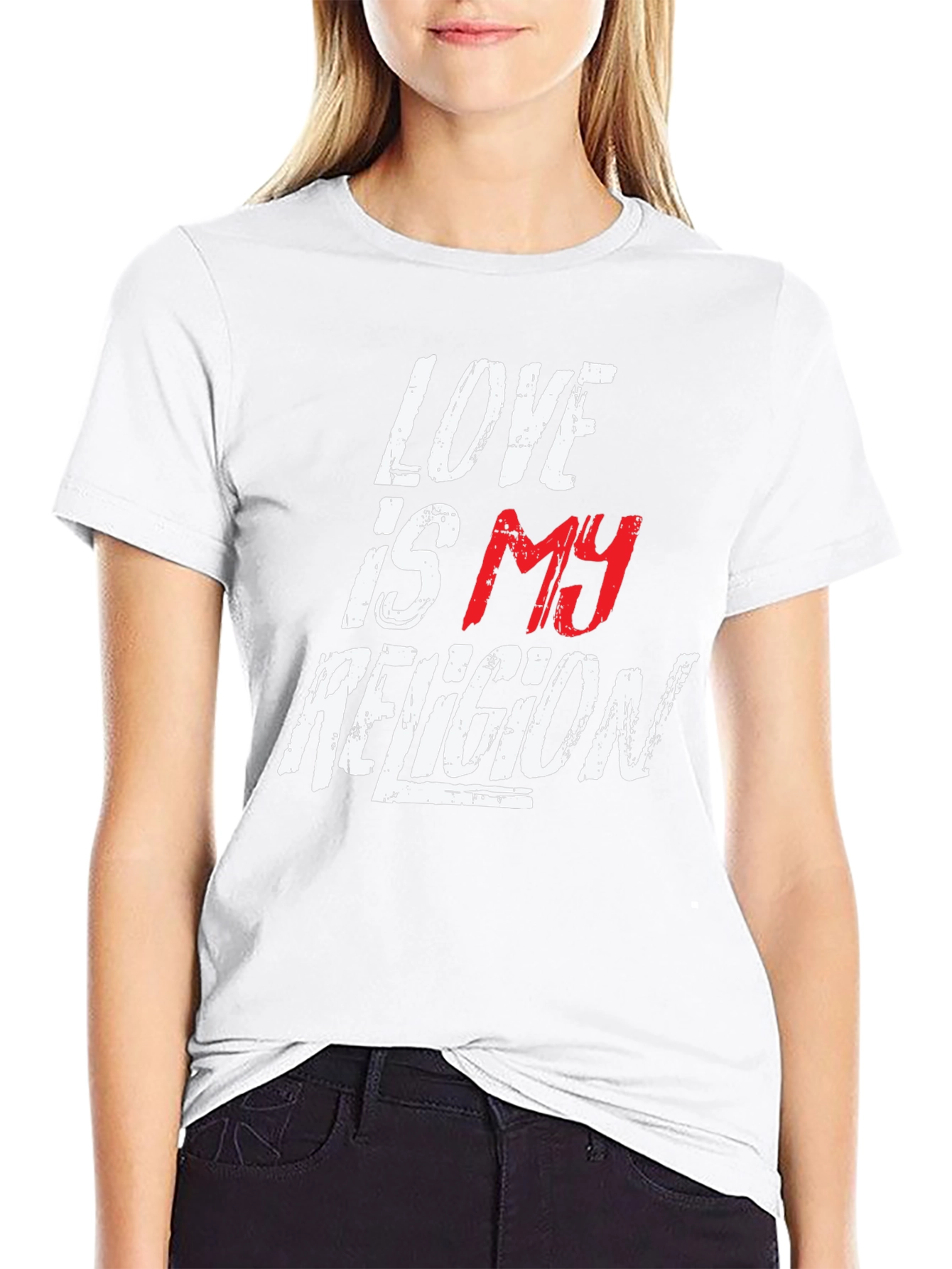 Love is My Religion Graphic Tee - Black - 9