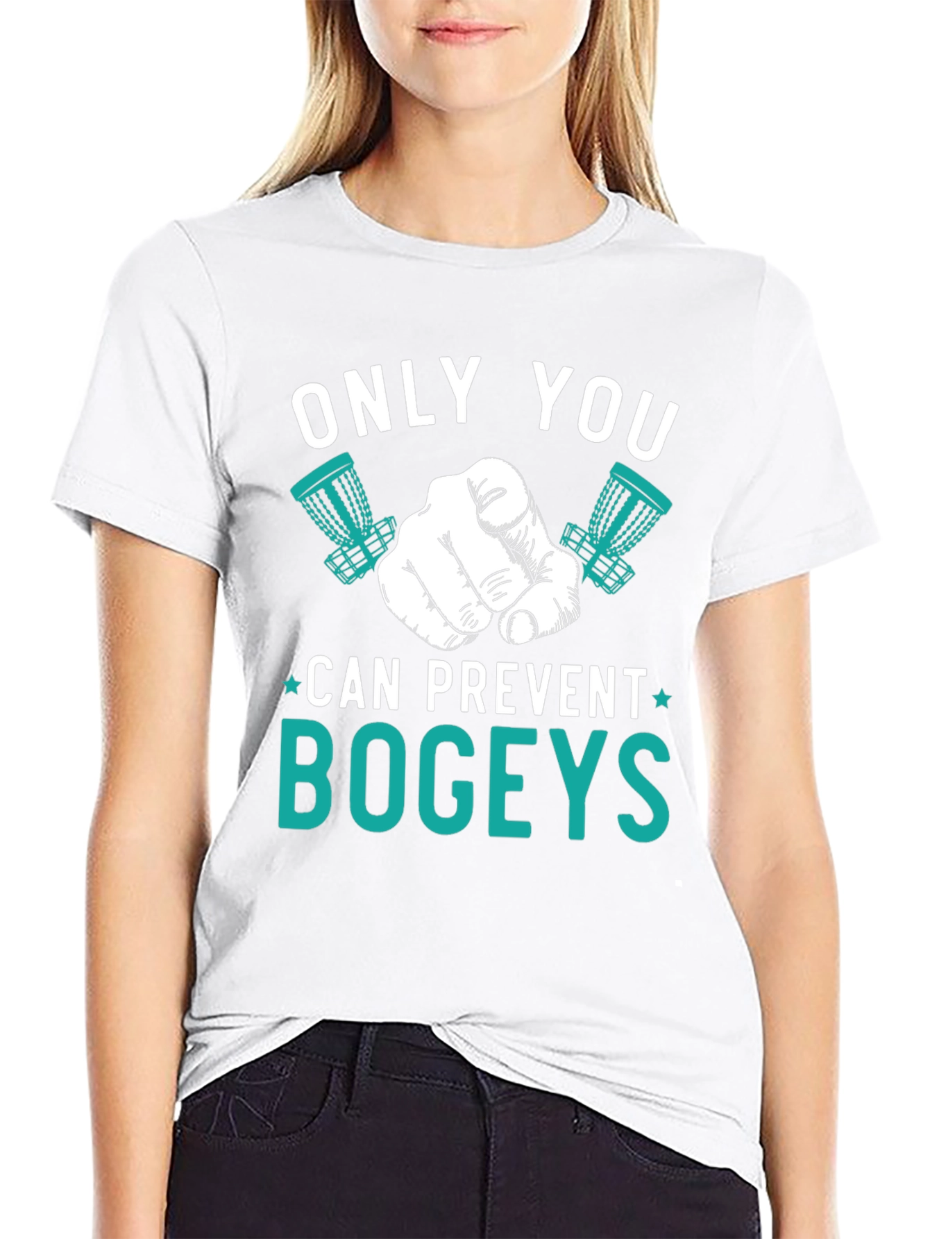 Black Only You Can Prevent Bogeys T-Shirt view 9