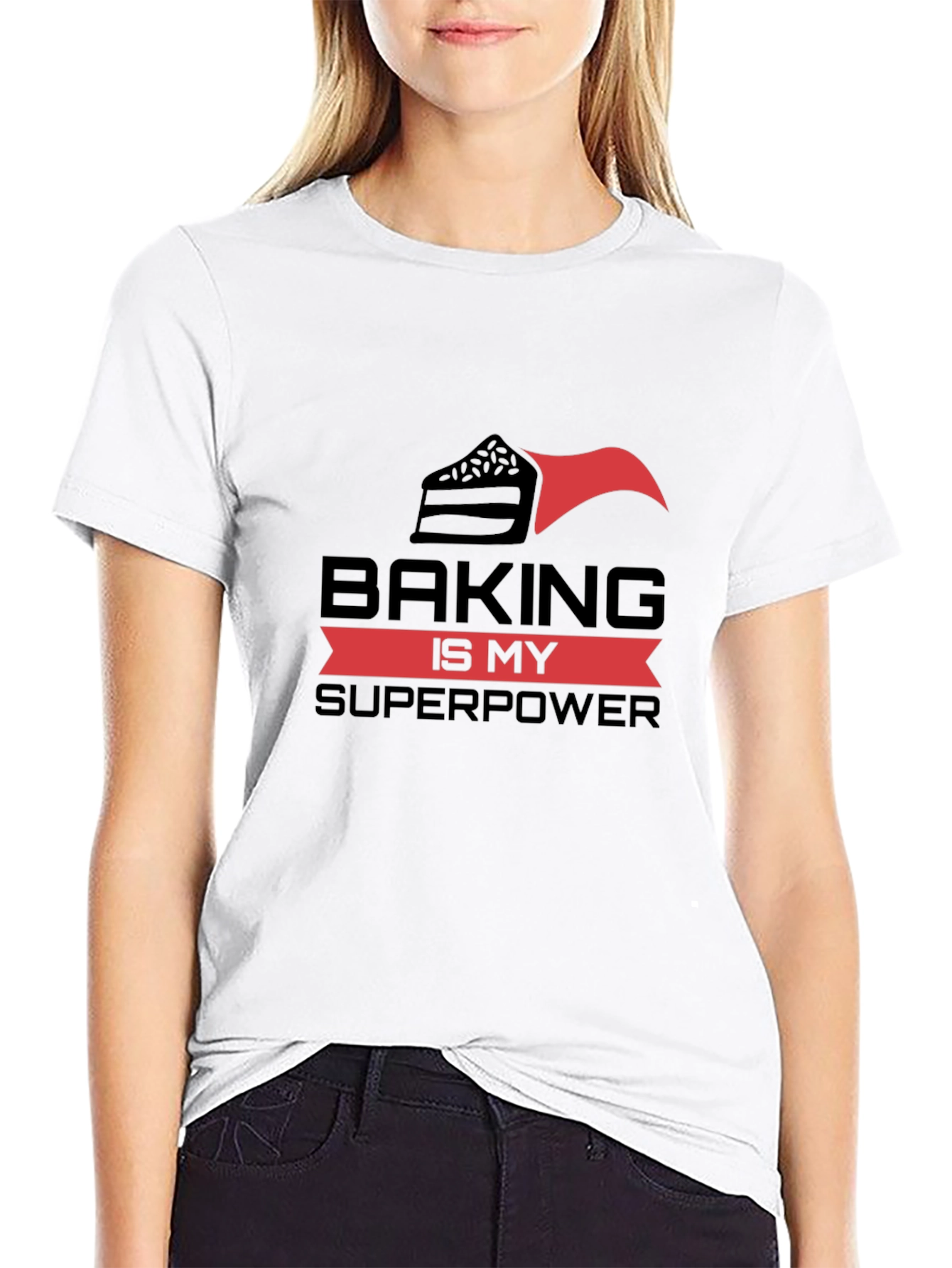 Black Baking is My Superpower Graphic Tee view 9