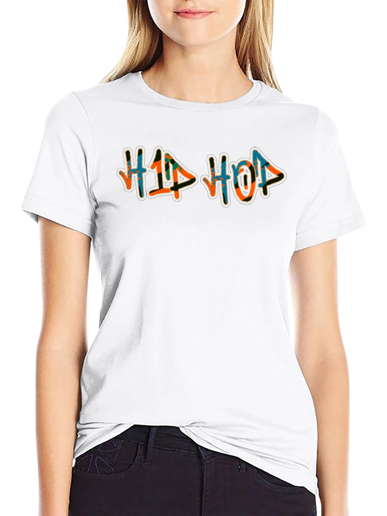 Black Hip Hop Graphic Tee - Cool Casual Style view 9
