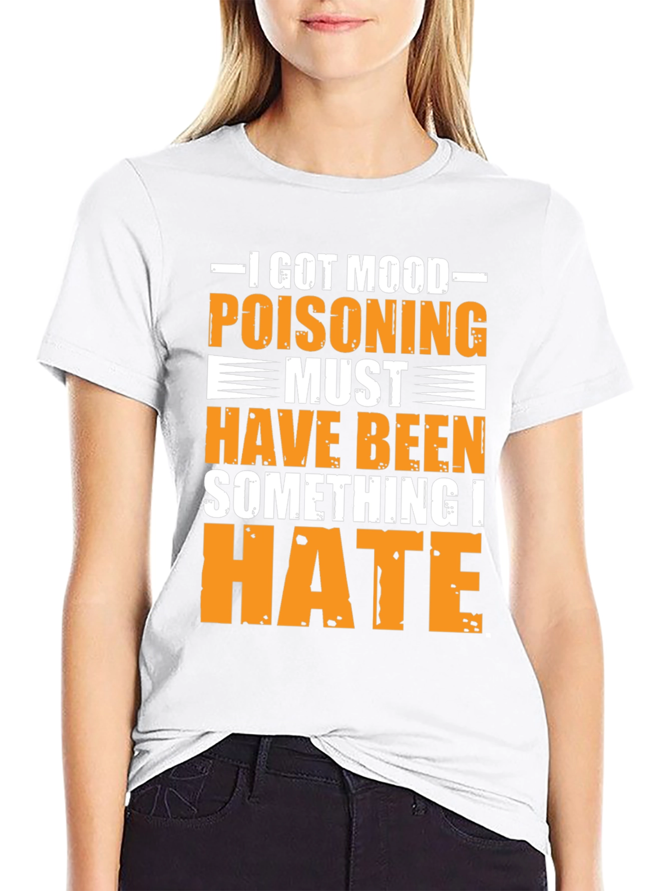 Black Mood Poisoning Funny Graphic T-Shirt view 9