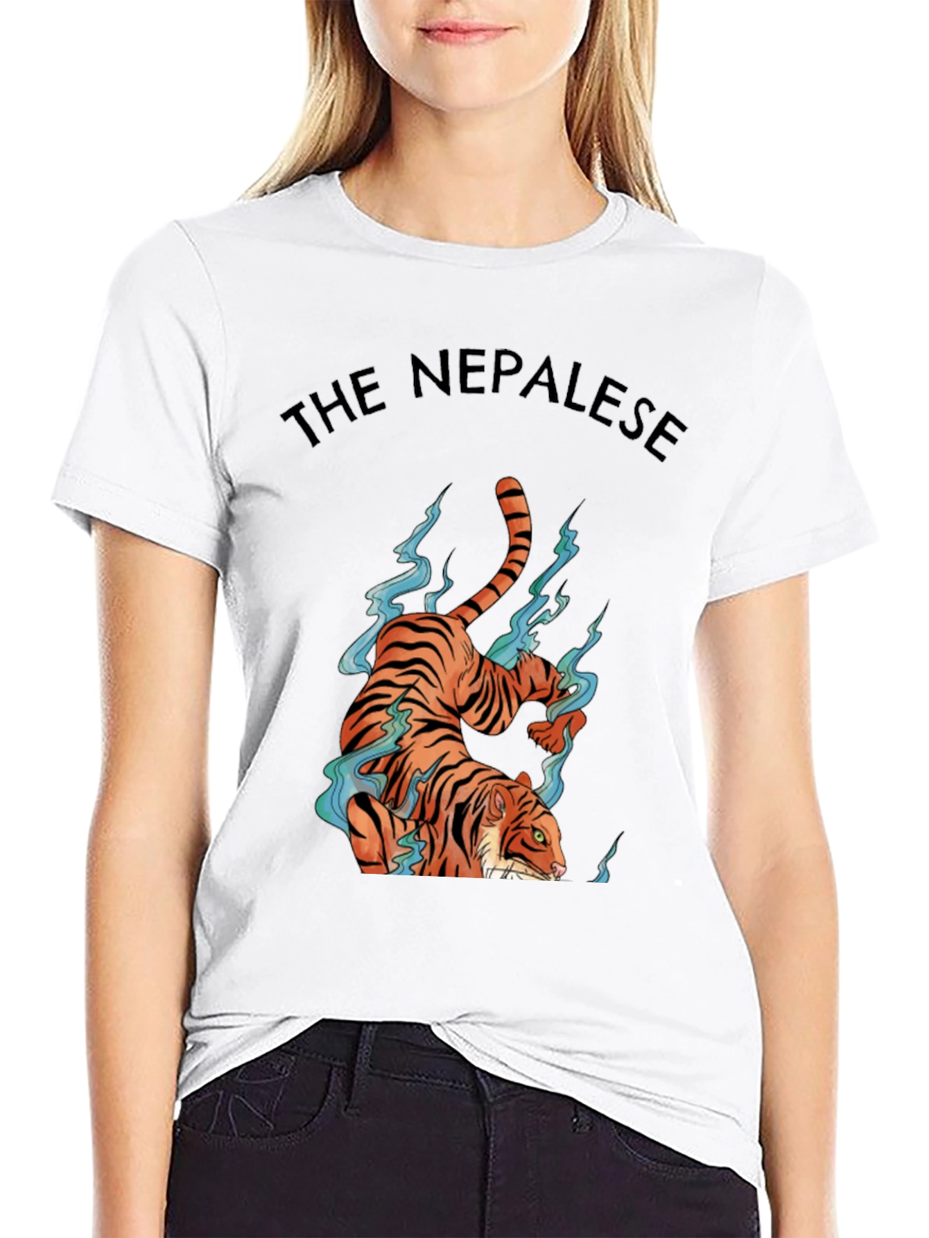 Black The Nepalese Tiger Graphic Tee view 9