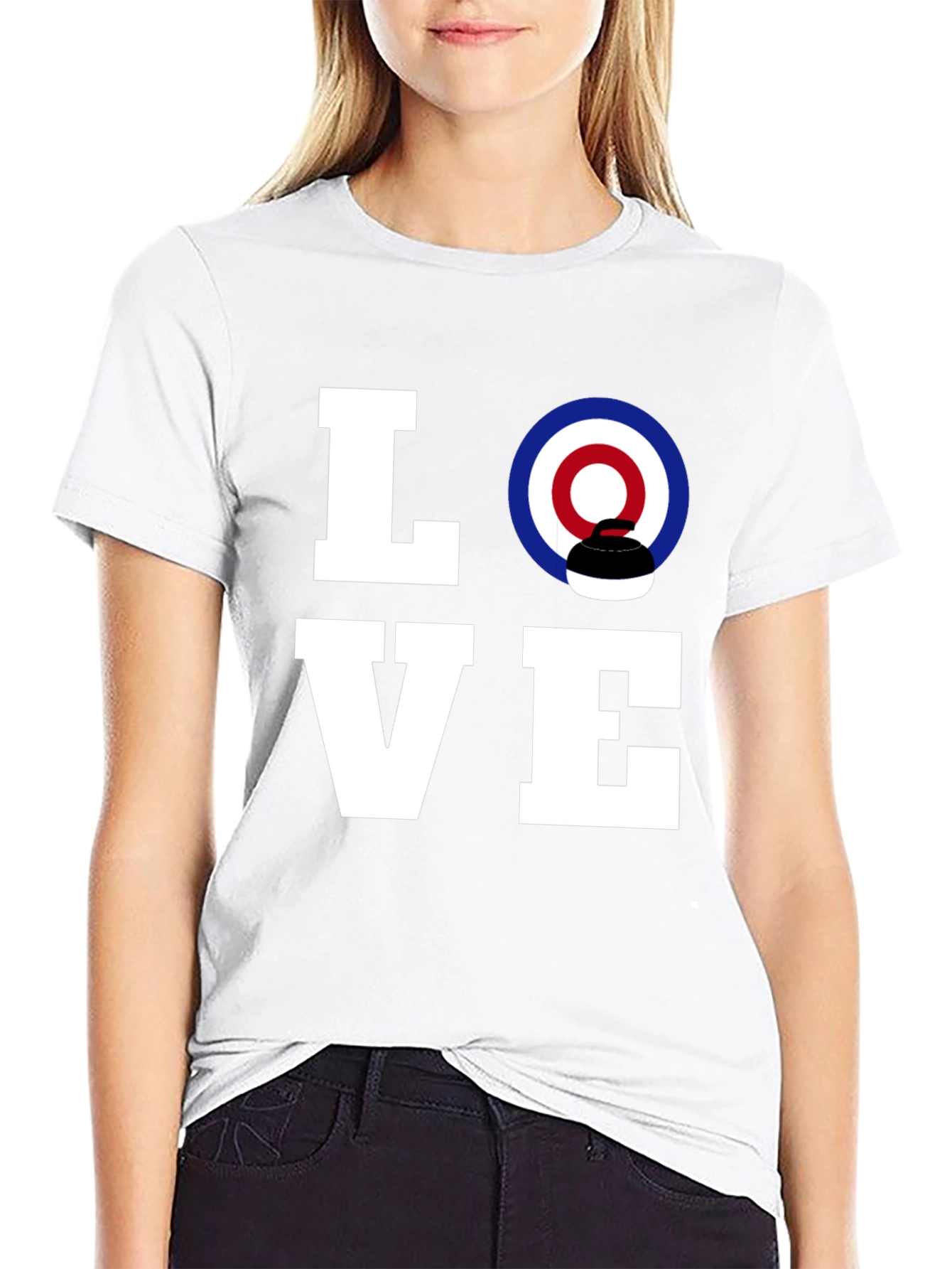 Black Love Curling T-Shirt - Unique Graphic Tee view 9