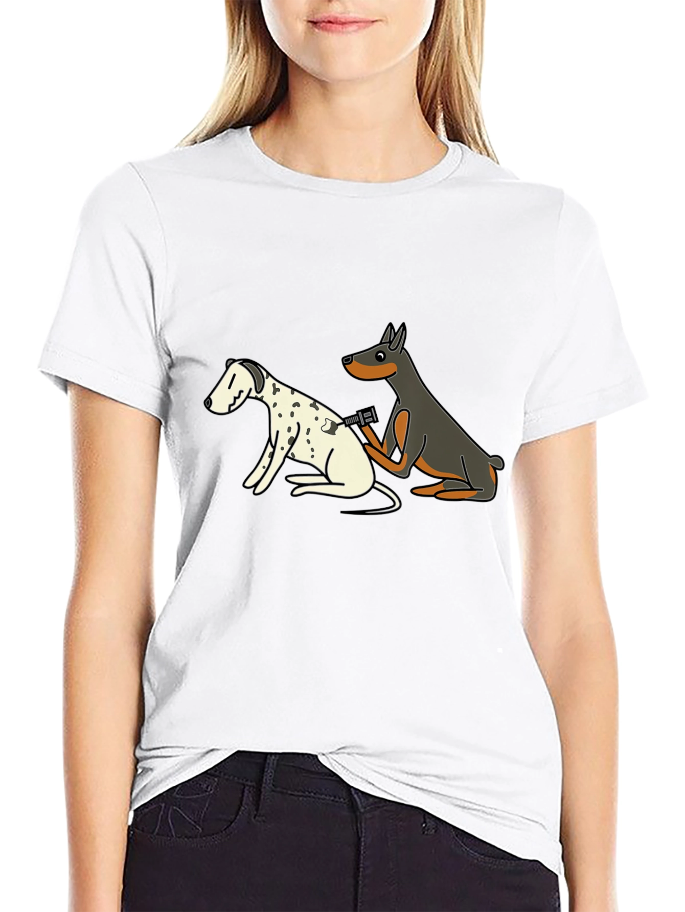Black Dog Tattoo Artist Graphic T-Shirt view 9