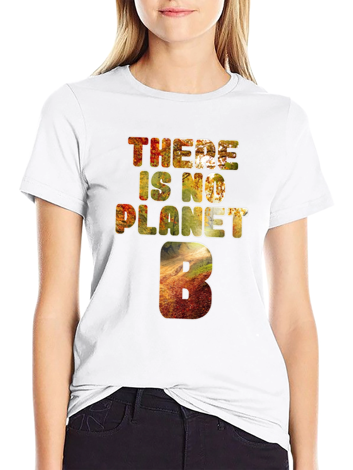 Black There Is No Planet B Graphic Tee view 9