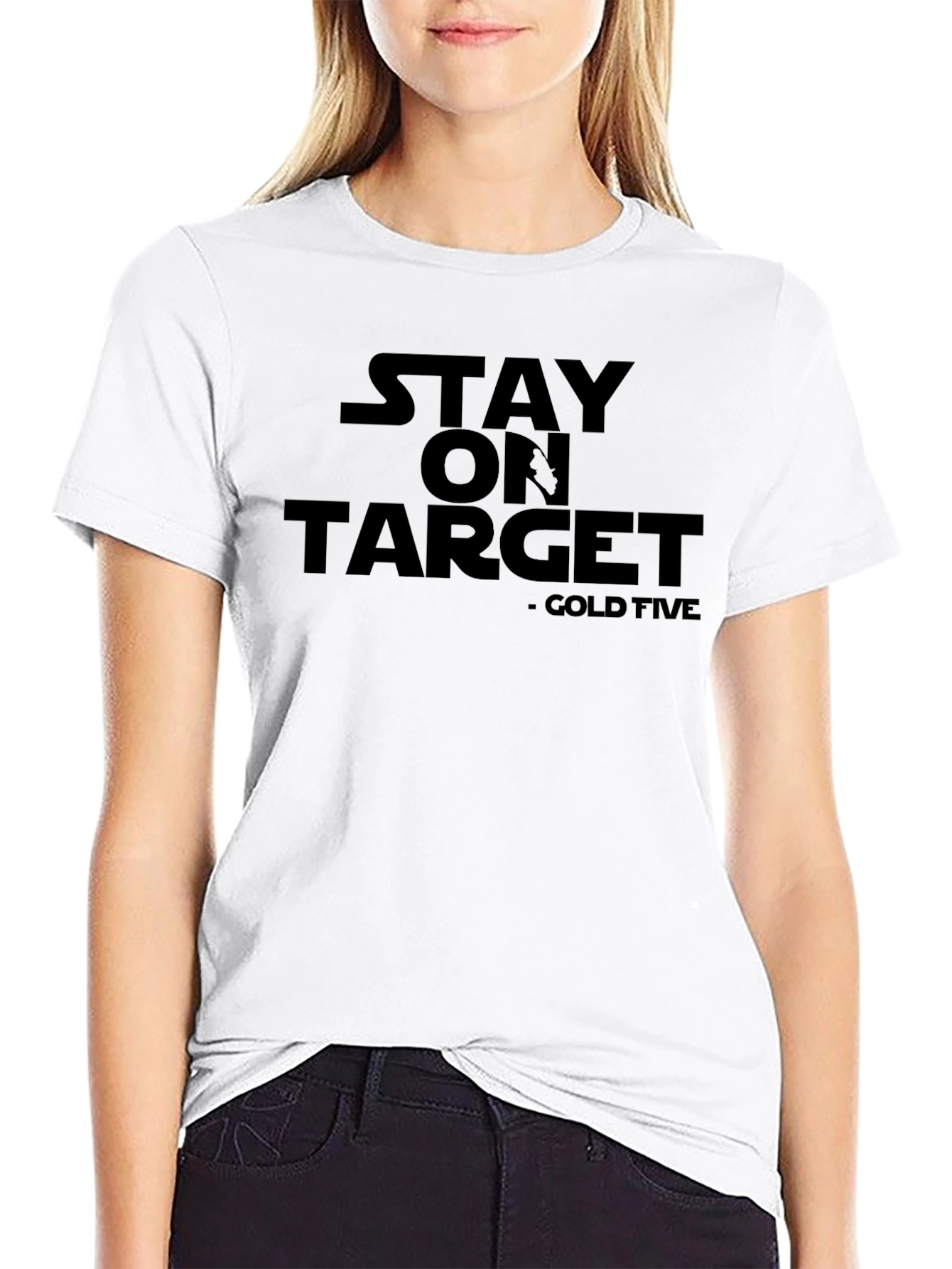 Black Stay On Target T-Shirt view 9