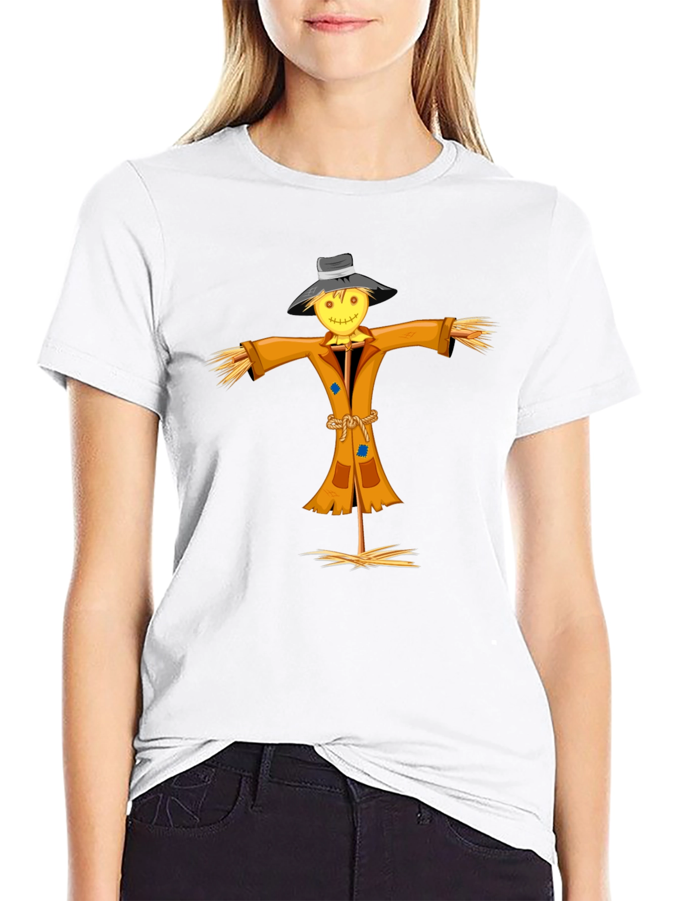 Scarecrow Graphic Tee - Unique Halloween Shirt - 9