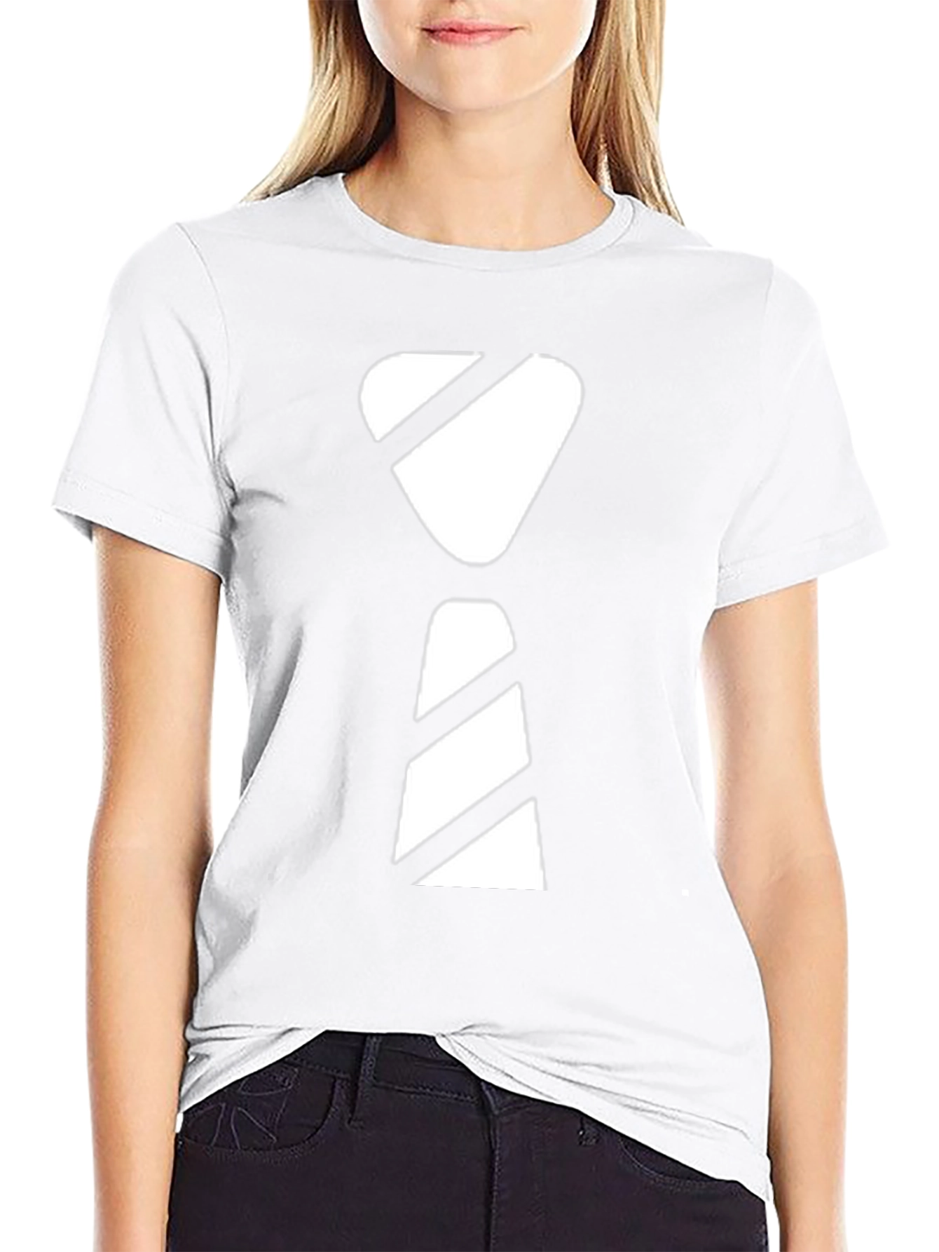 Black Modern Graphic Tie T-Shirt - Casual Style view 9
