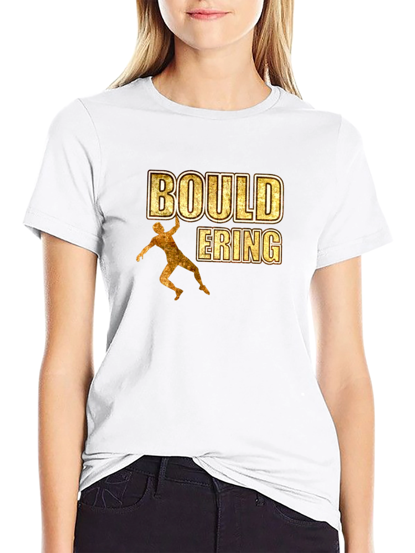 Black Bouldering T-Shirt - Rock Climbing Design view 9