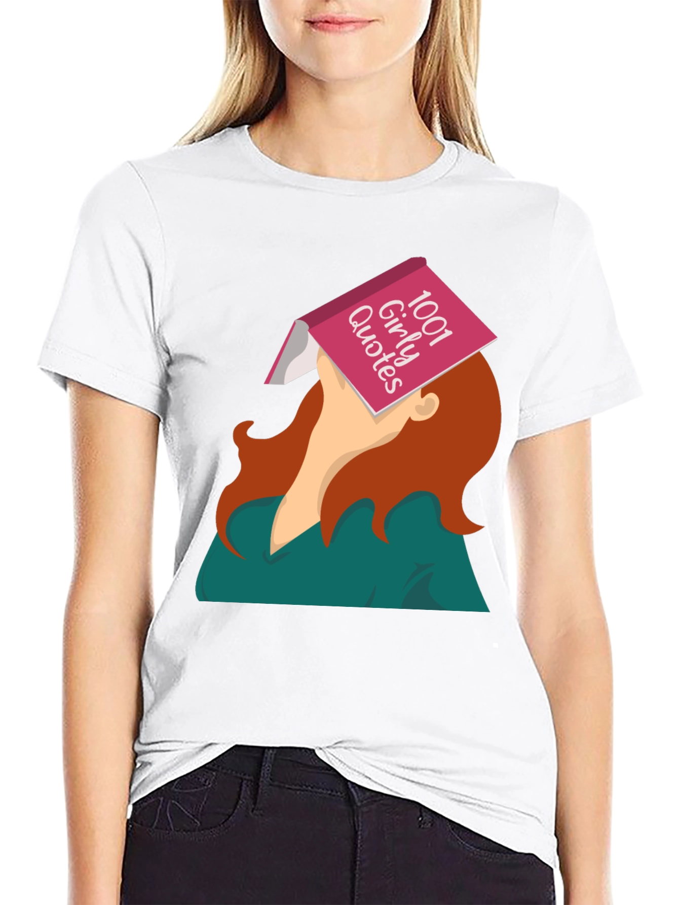 Black 1001 Girly Quotes Graphic Tee - Unisex view 9