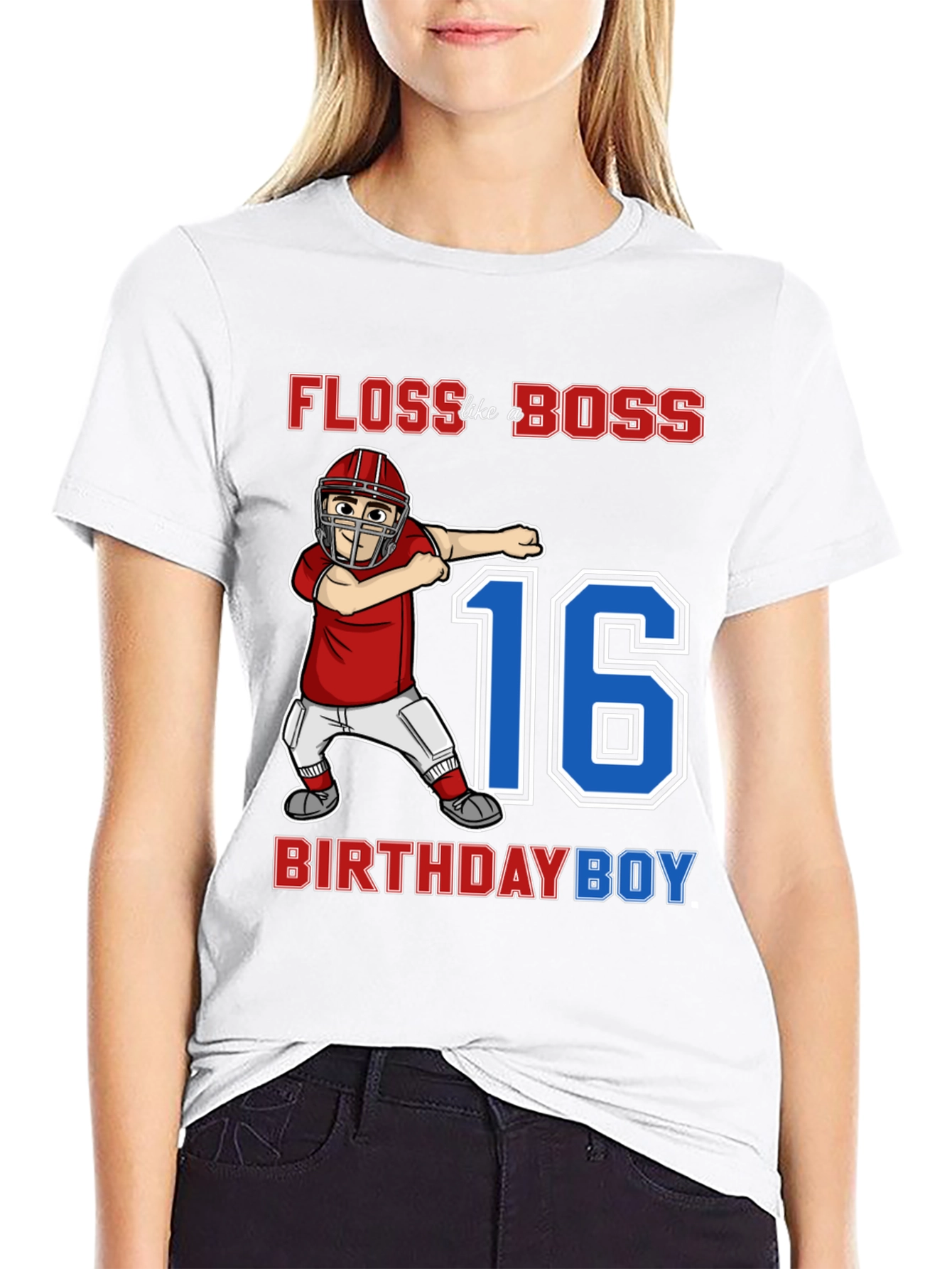 Black Floss Like a Boss Birthday Boy T-Shirt view 9