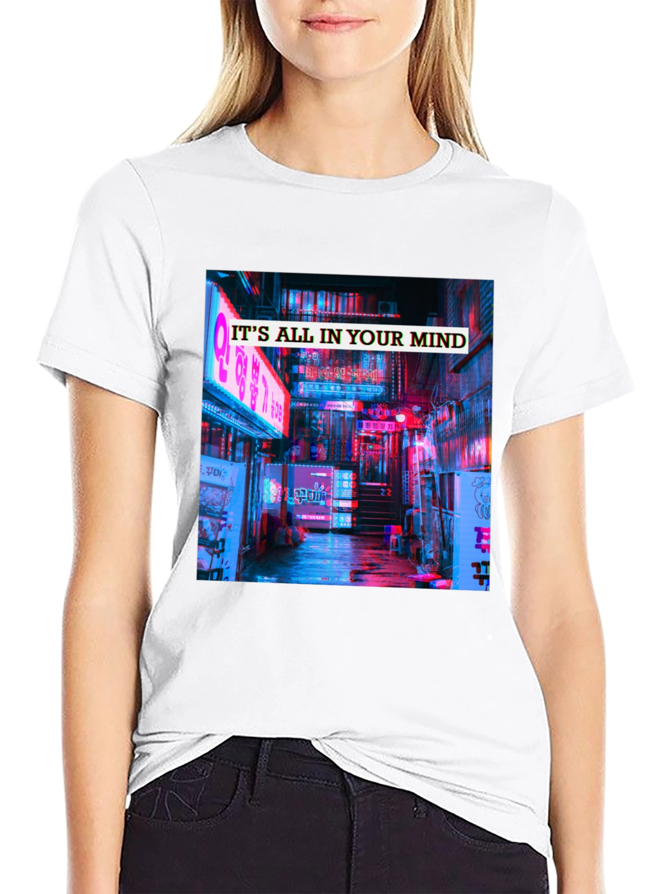 Black Mindscape Graphic Tee view 9