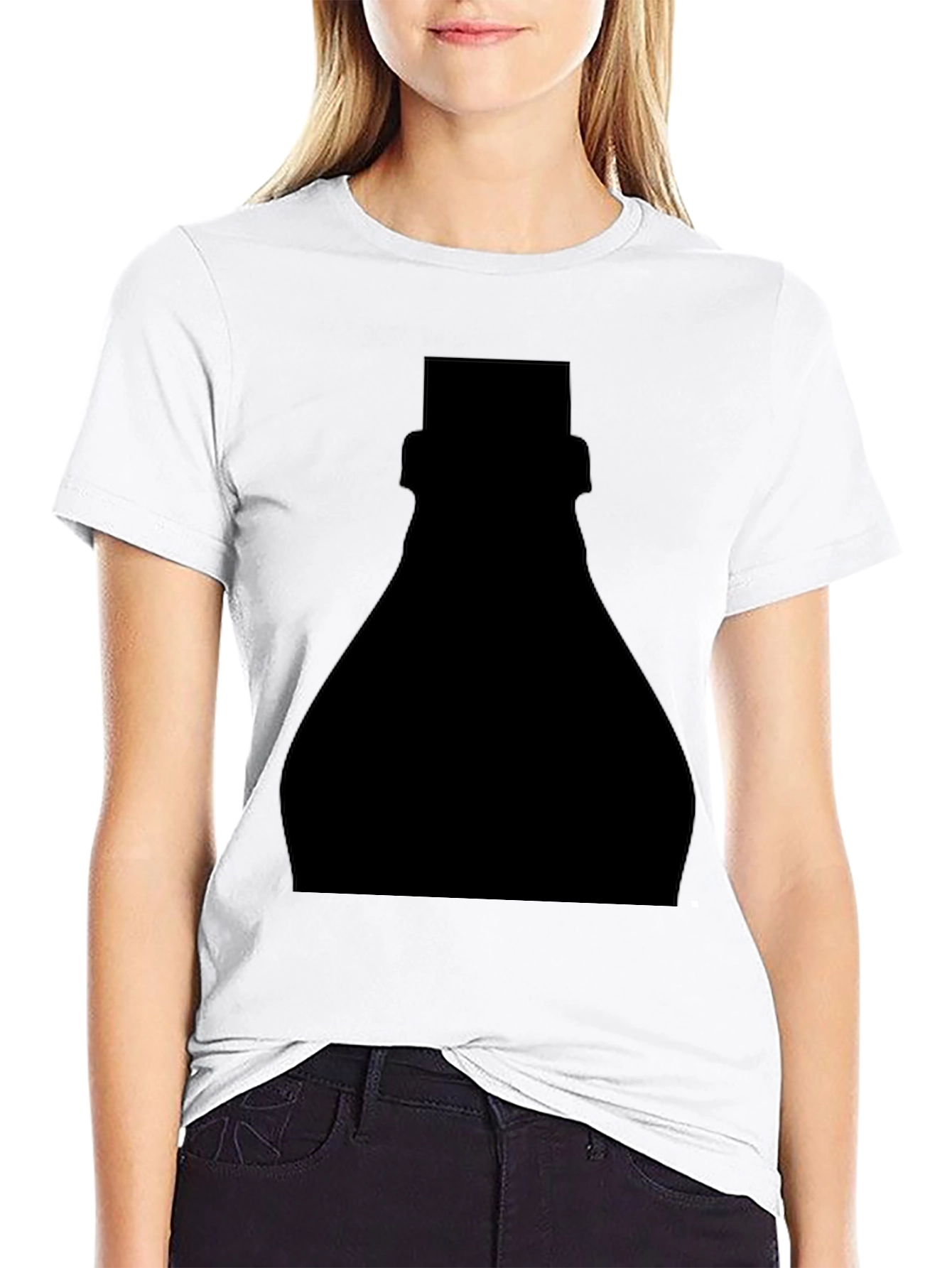 Black Mystery Silhouette Graphic Tee - Black view 9