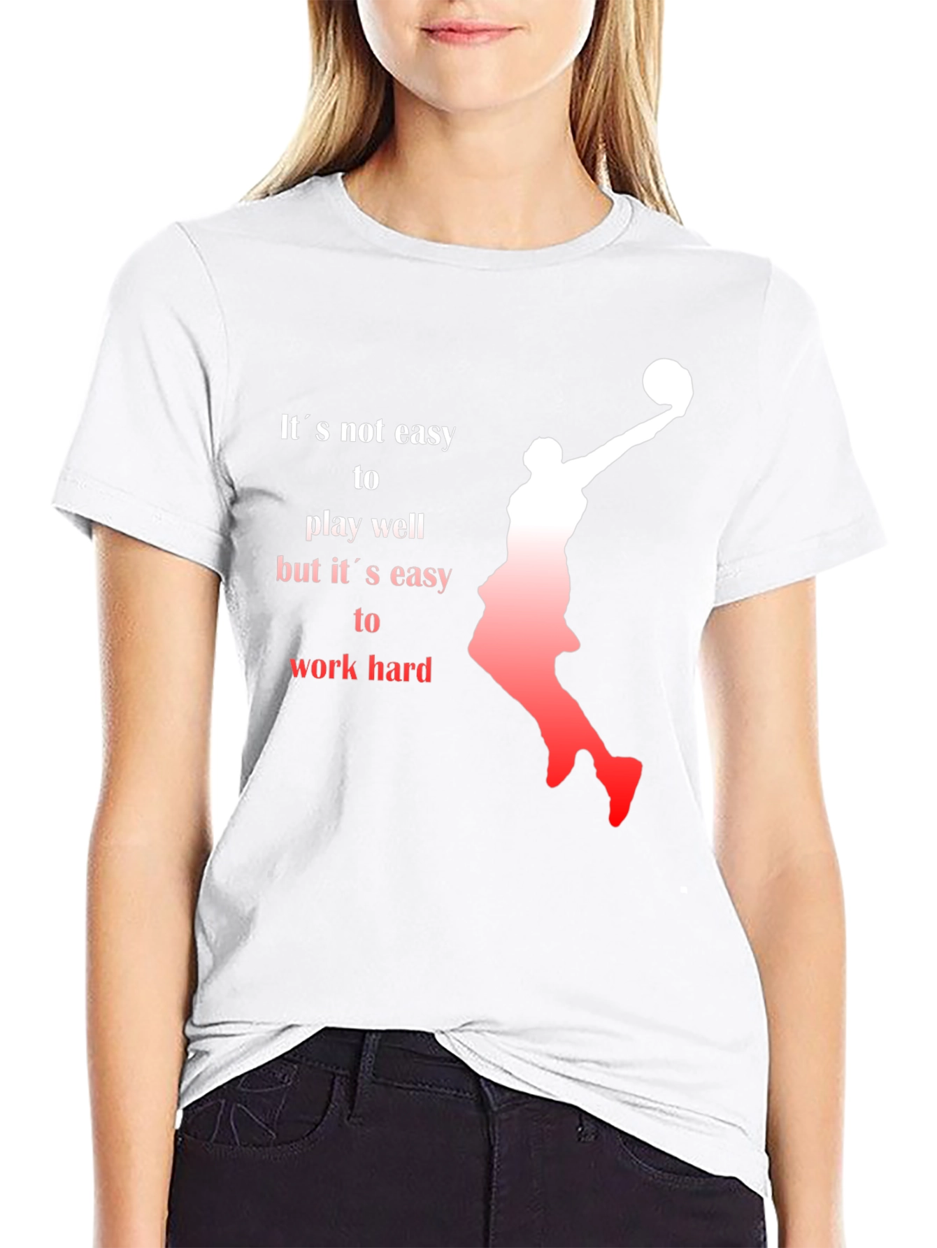 Black Basketball Motivational Graphic Tee view 9