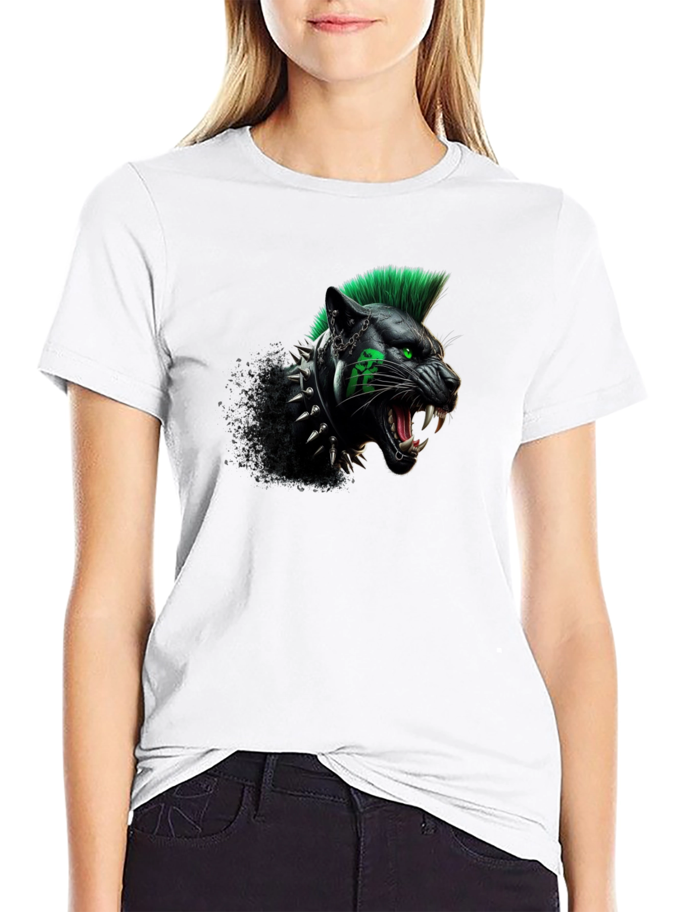 Black Punk Panther Graphic Tee - Unleash Your Wild Side view 9