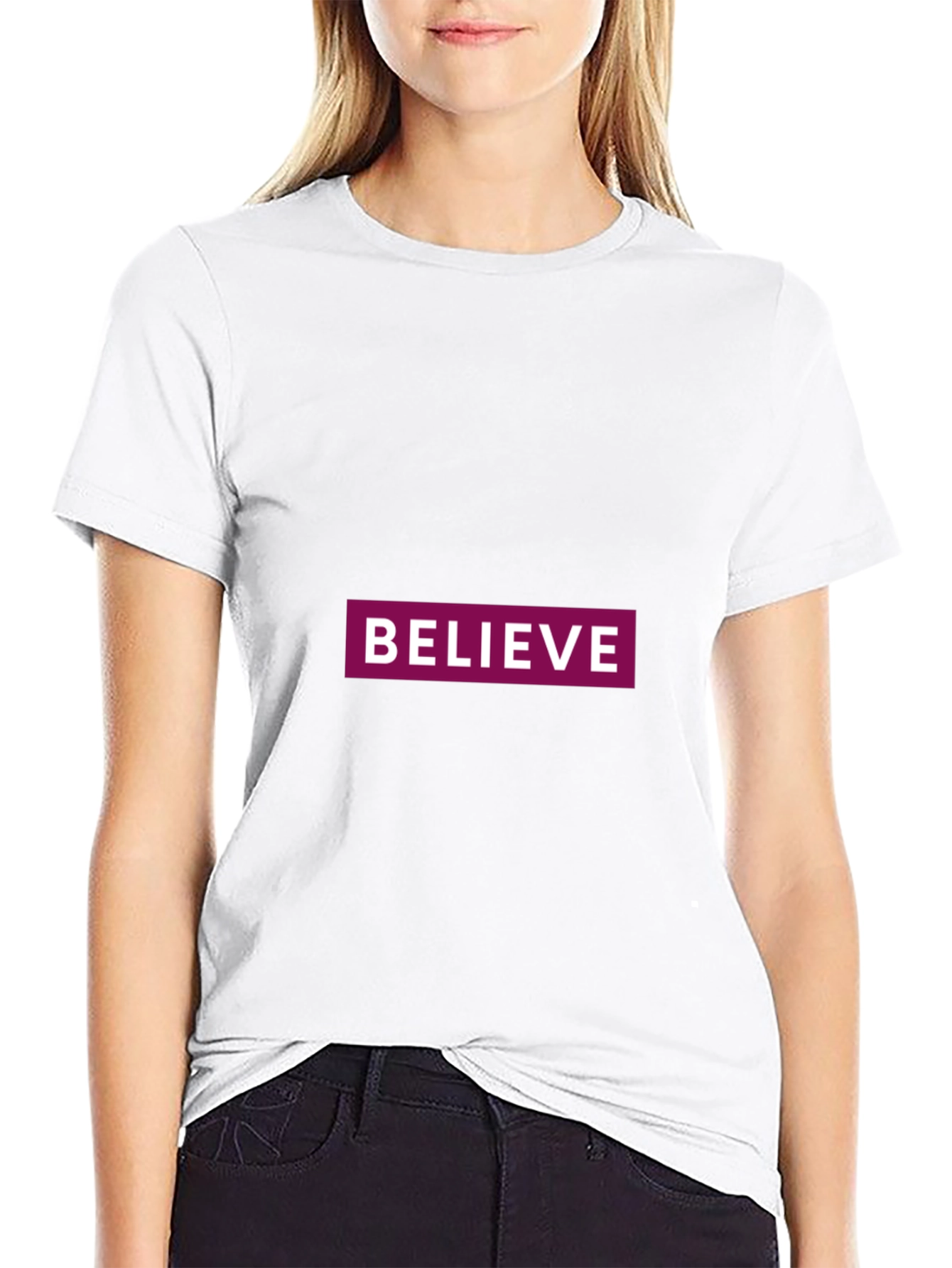 Black Believe Graphic Tee - Classic Black Comfort view 9