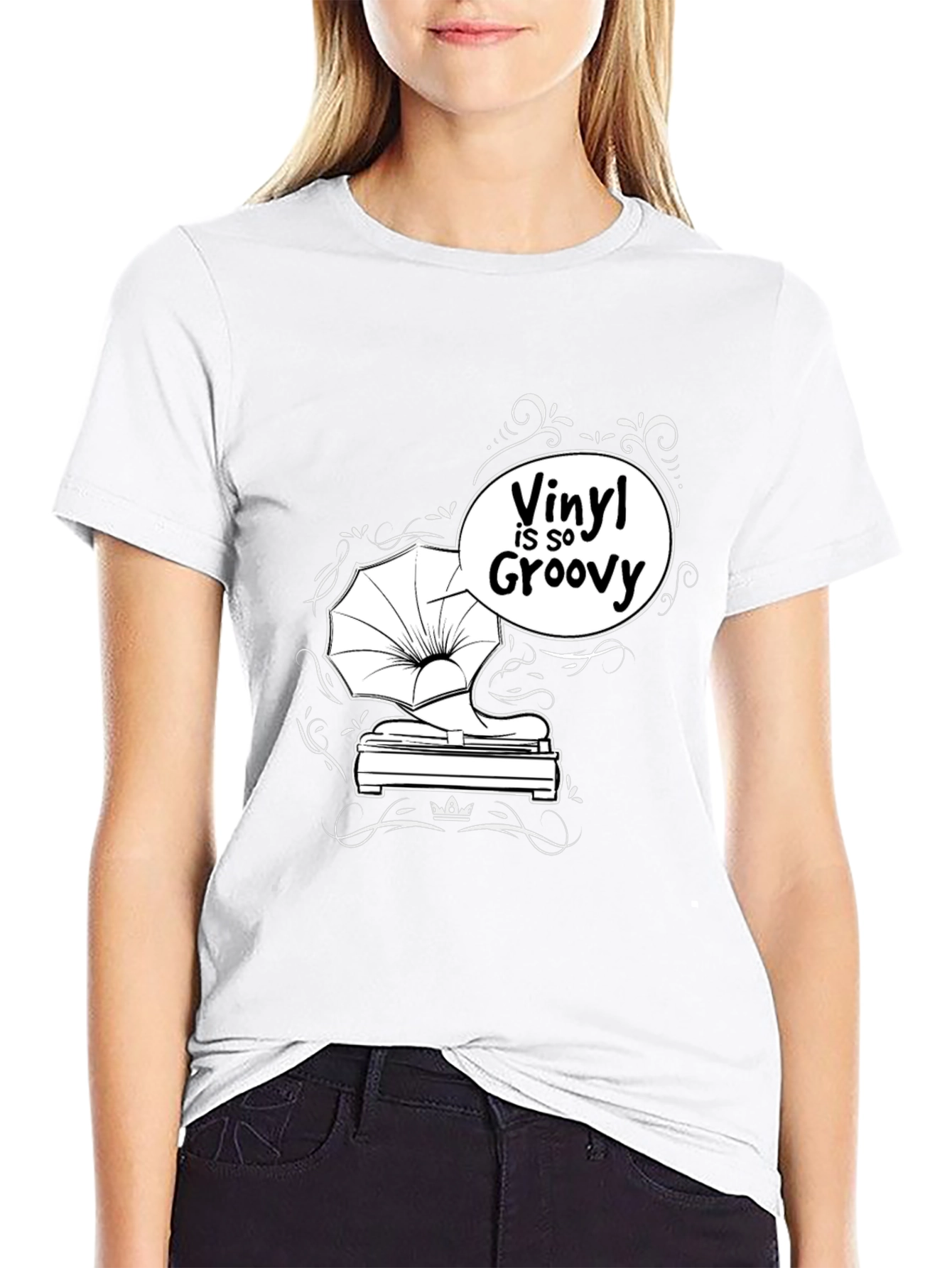 Black Vinyl is so Groovy T-Shirt - Retro Music Tee view 9